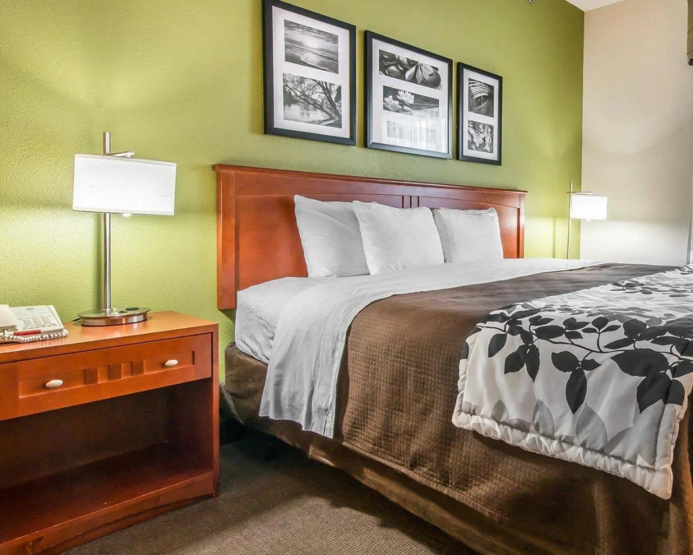 Bedroom, Bed in Sleep Inn & Suites Winchester near University