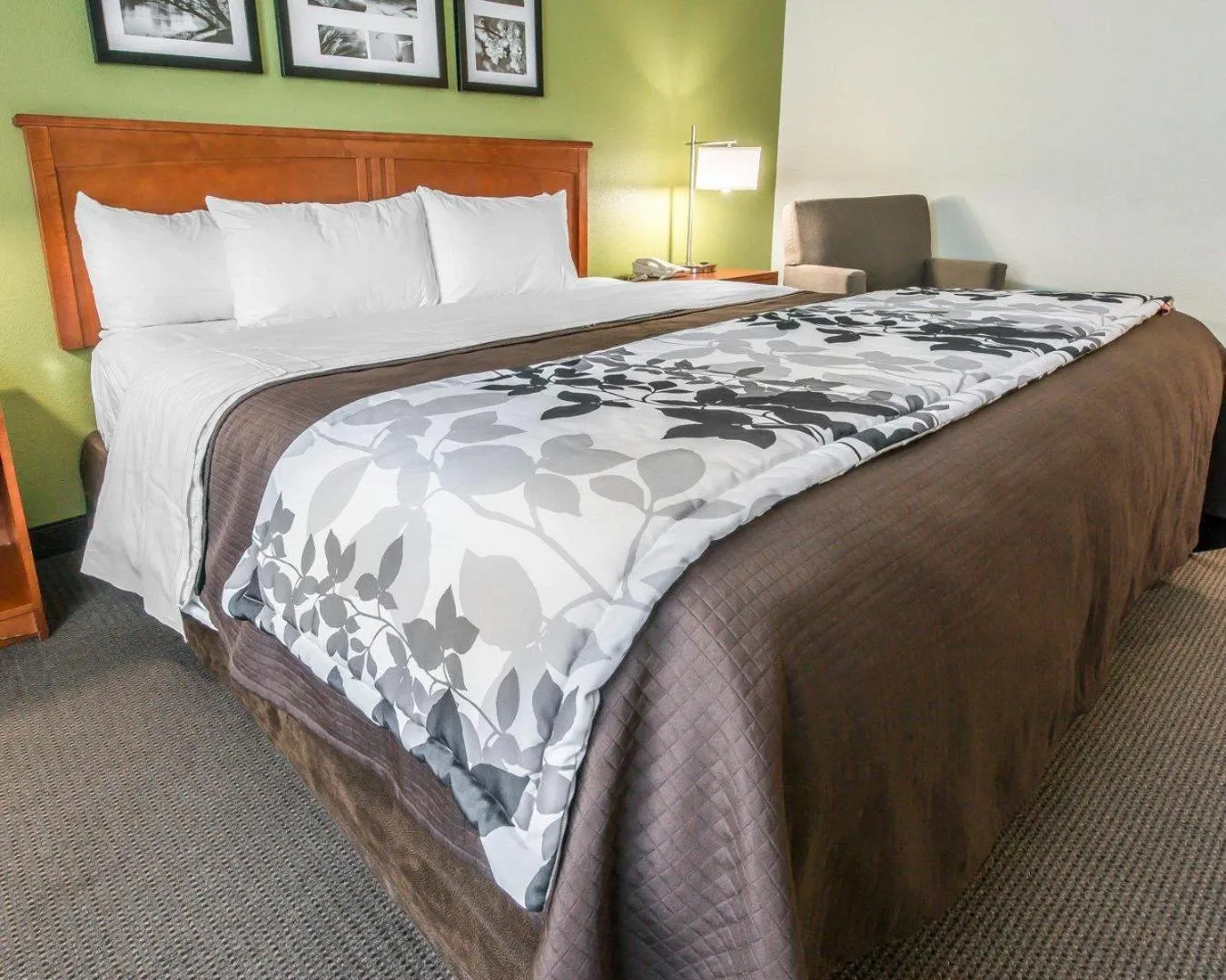 Bedroom, Bed in Sleep Inn & Suites Winchester near University