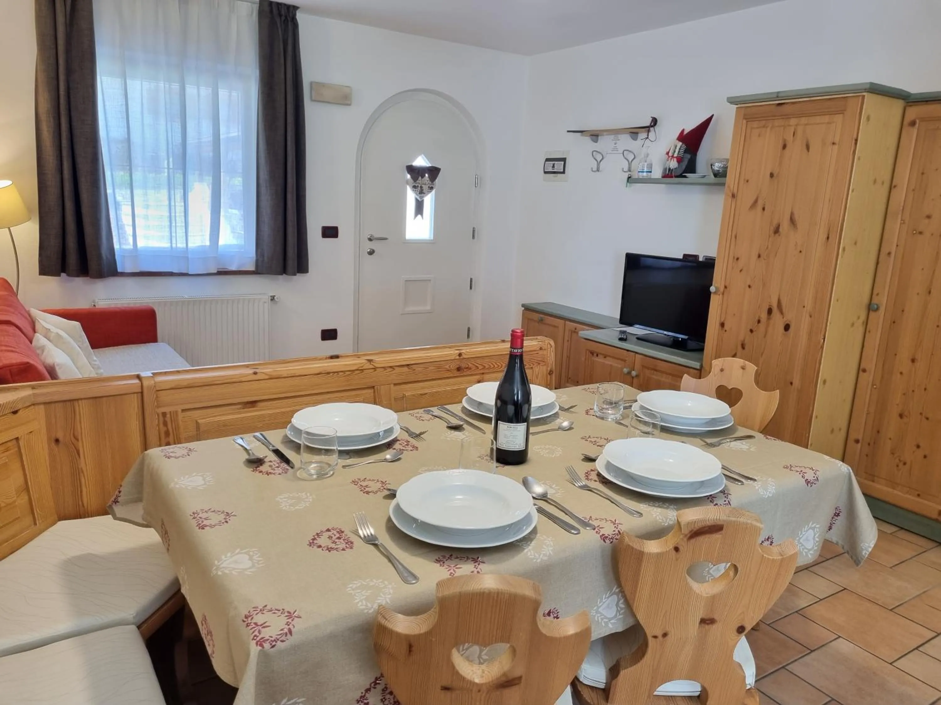 Dining area in Residence Le Rose