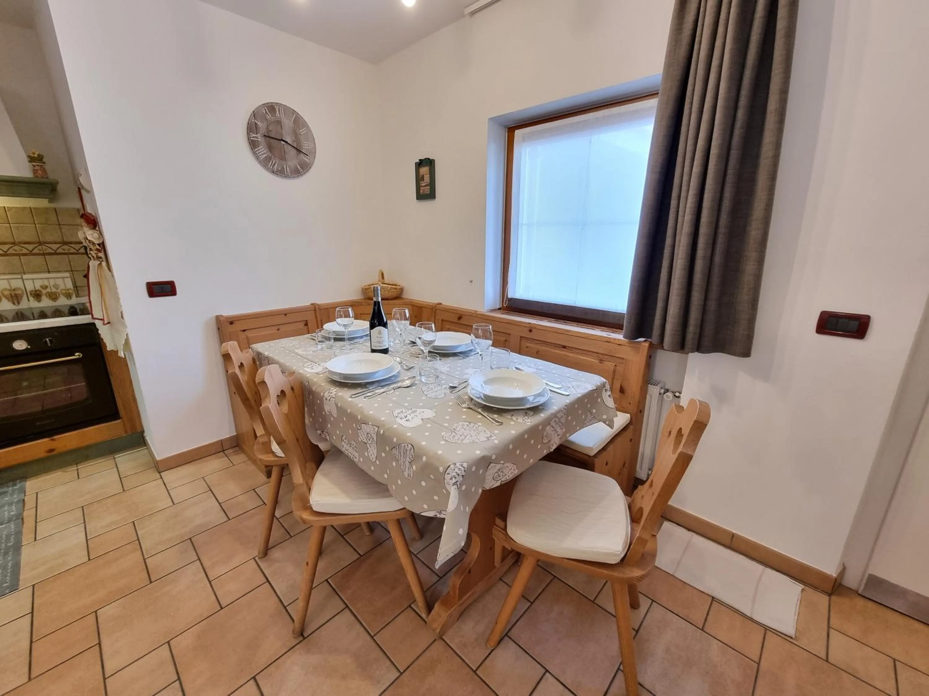 Dining area in Residence Le Rose