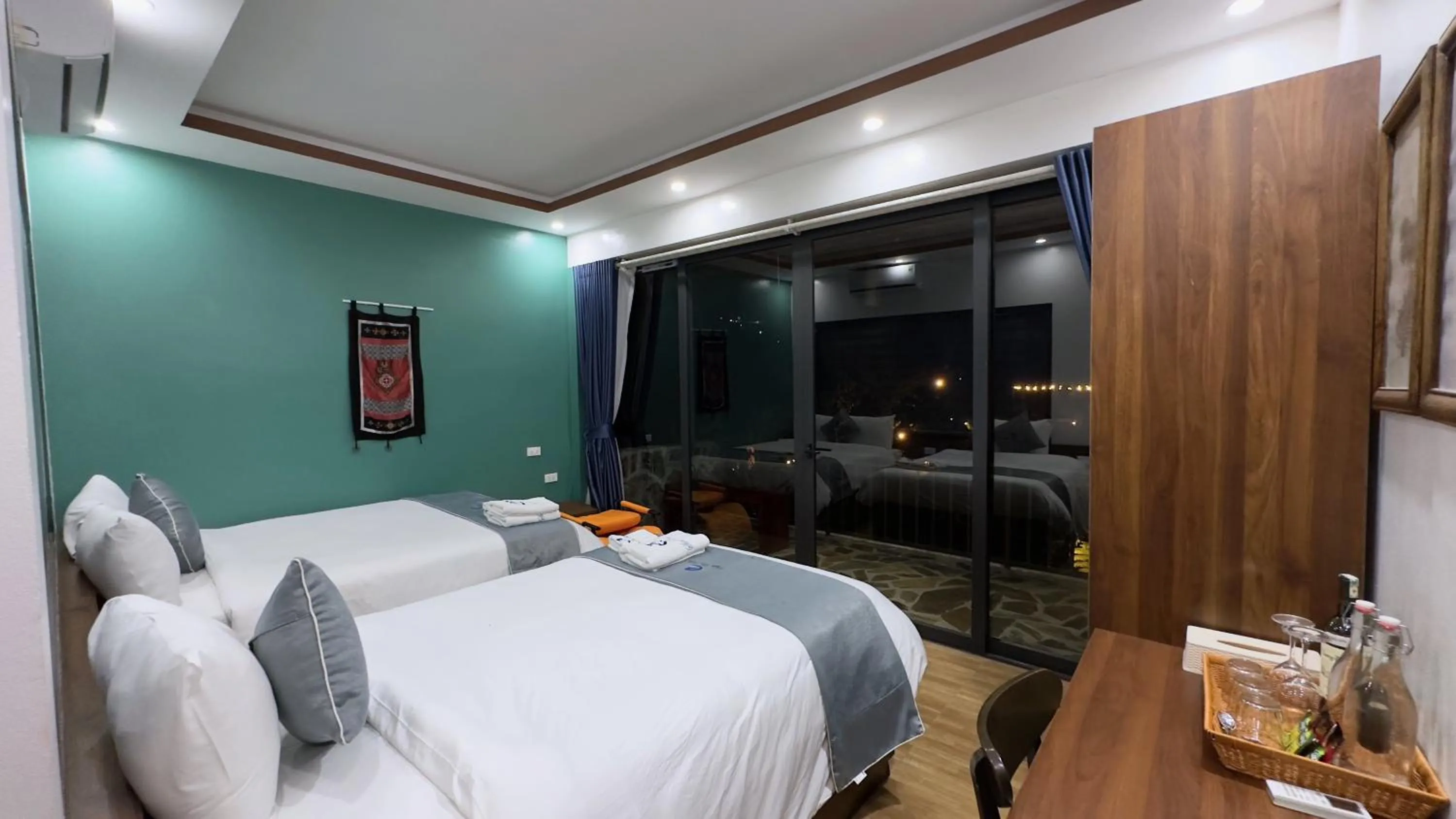 Bed in Sapa Eco Villas & Spa