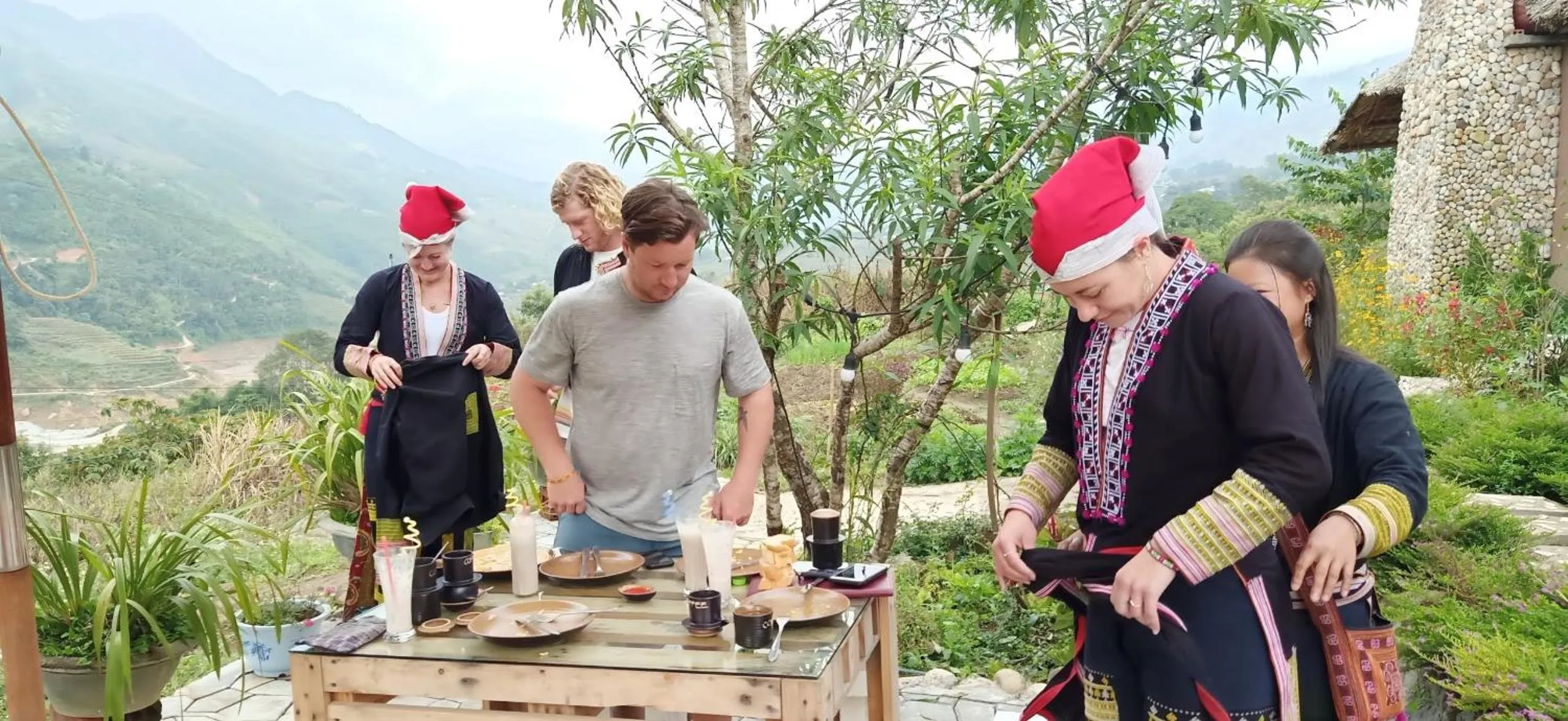 group of guests in Sapa Eco Villas & Spa