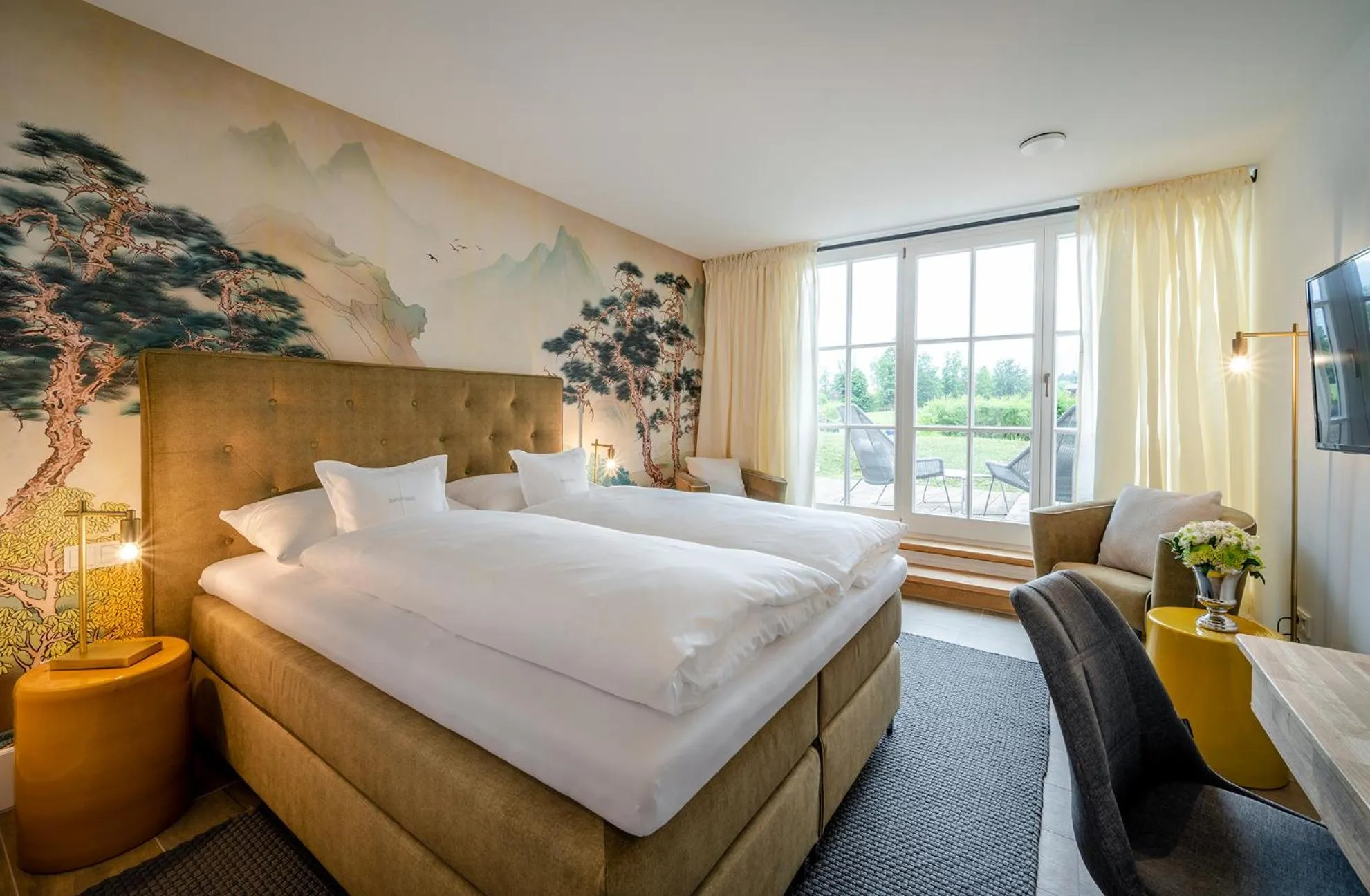 Photo of the whole room, Bed in Boutique Hotel Relais Chalet Wilhelmy