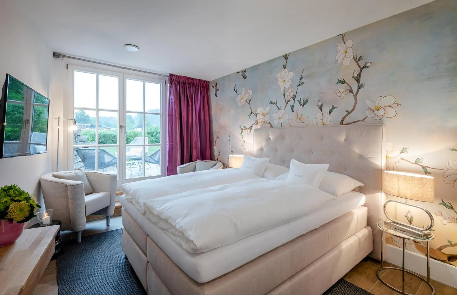 Photo of the whole room, Bed in Boutique Hotel Relais Chalet Wilhelmy