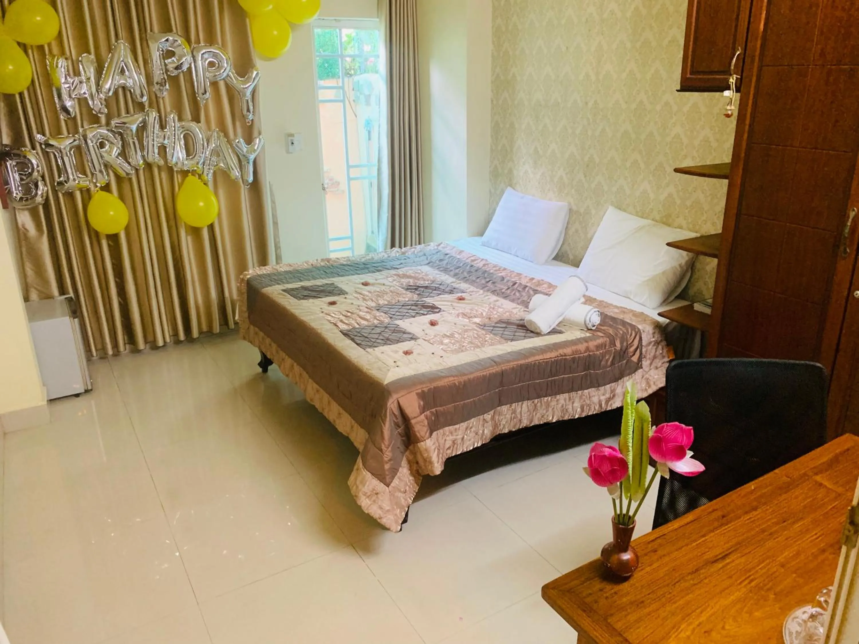 Bed in Kota's House Homestay