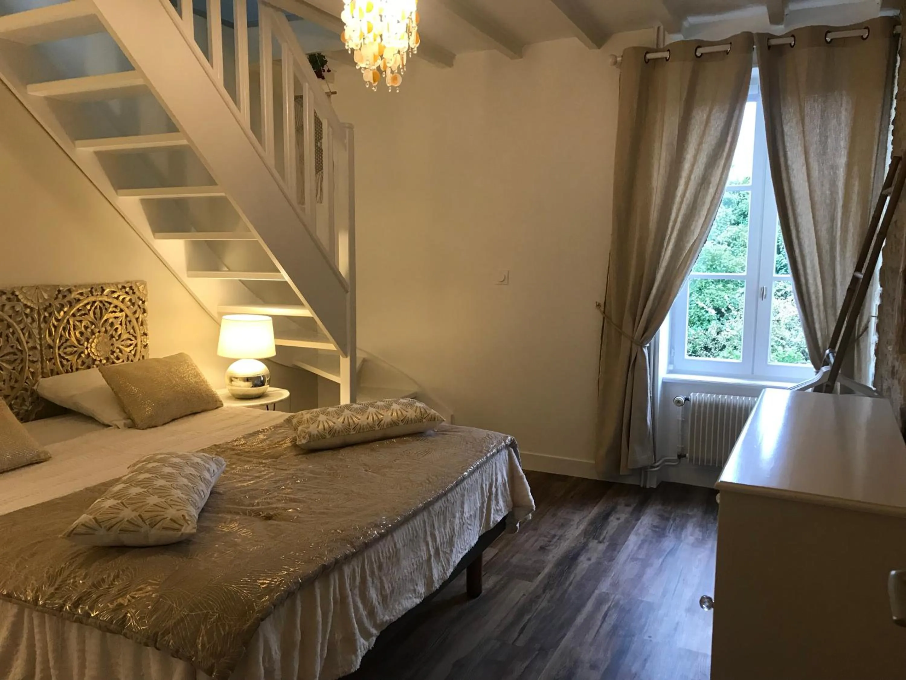 Bed in Chambres d'Hôtes Le Clos Tassin