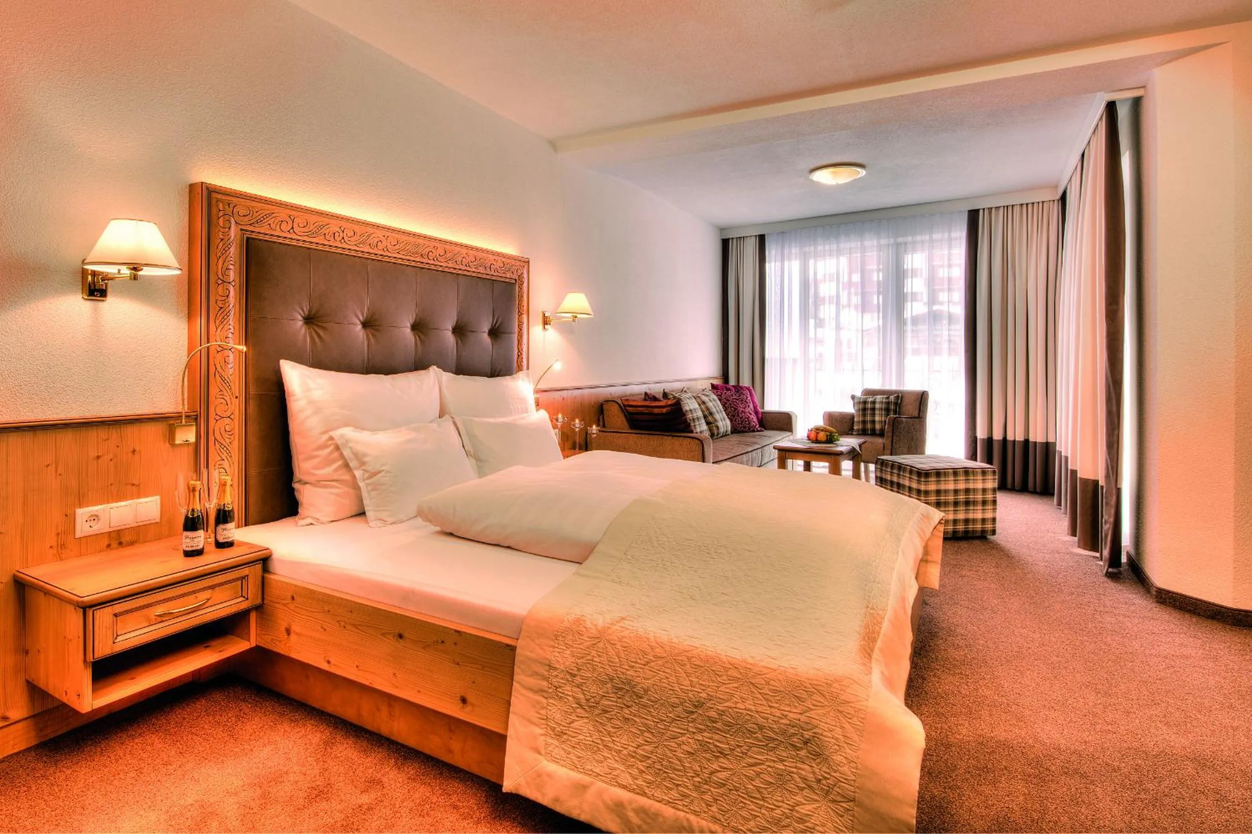 Bedroom, Bed in Hotel Garni Urezza