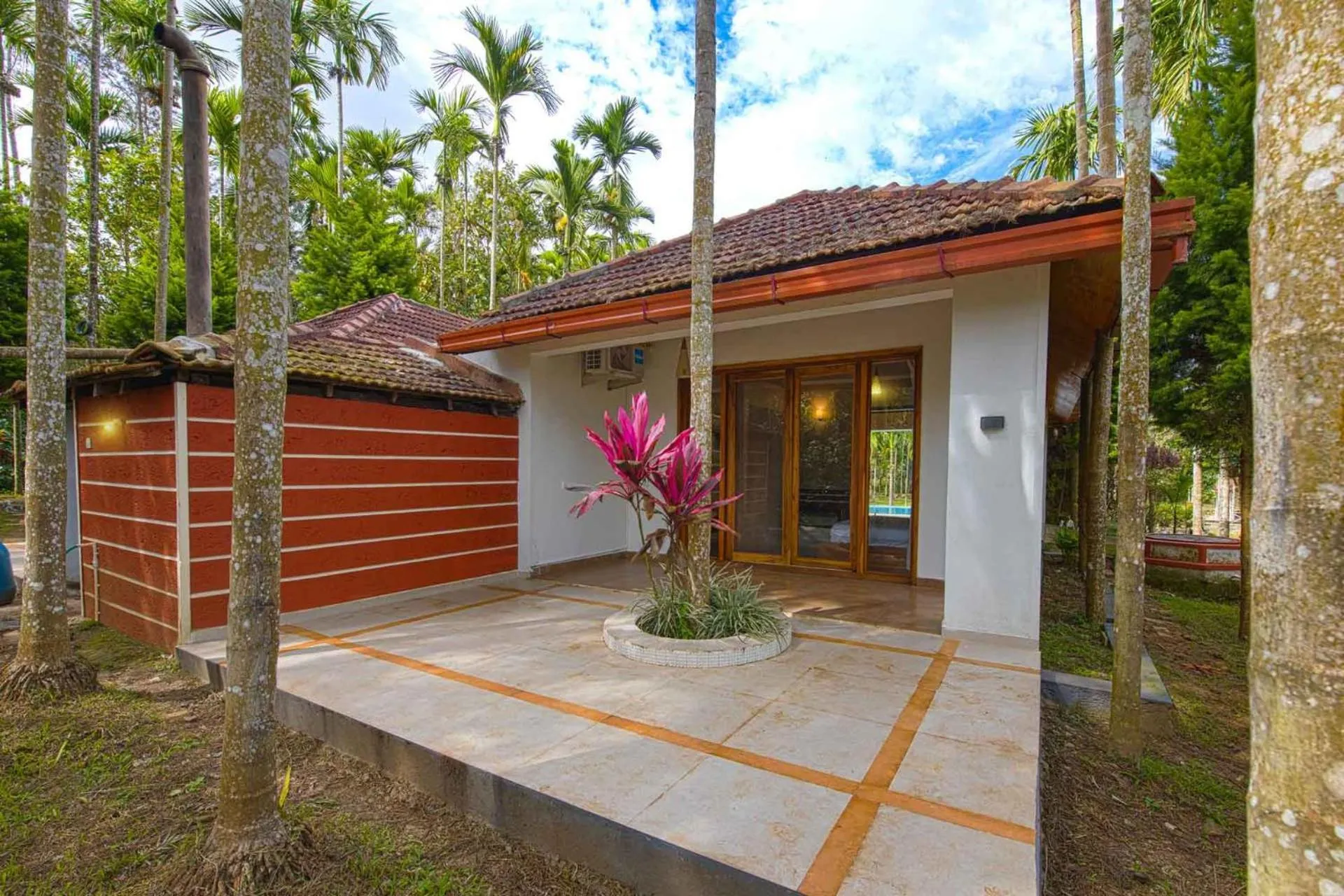 Facade/entrance in StayVista at Tall Silver with Infinity Pool & Breakfast -2BR