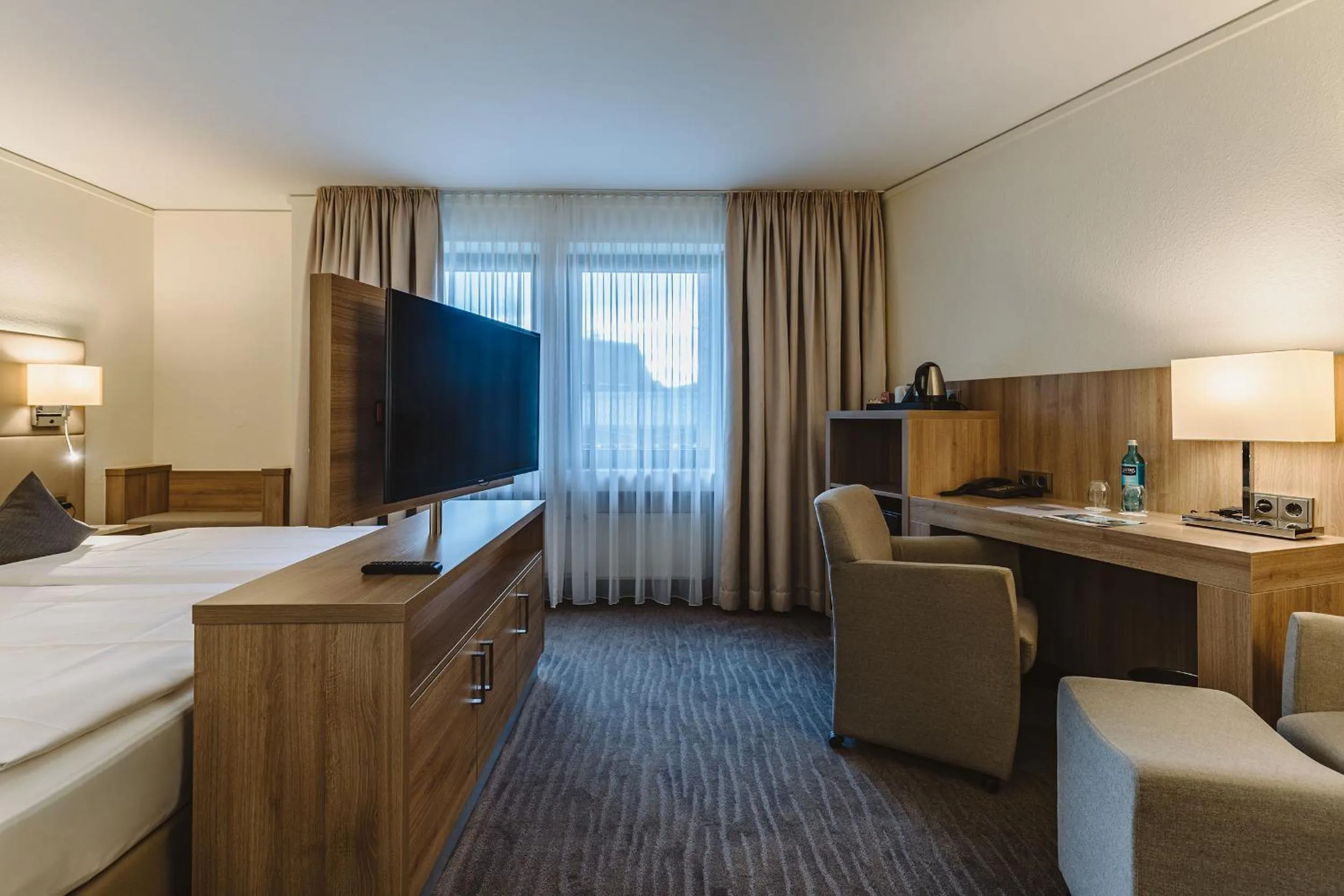 Bed in Hotel Gustav-Stresemann-Institut