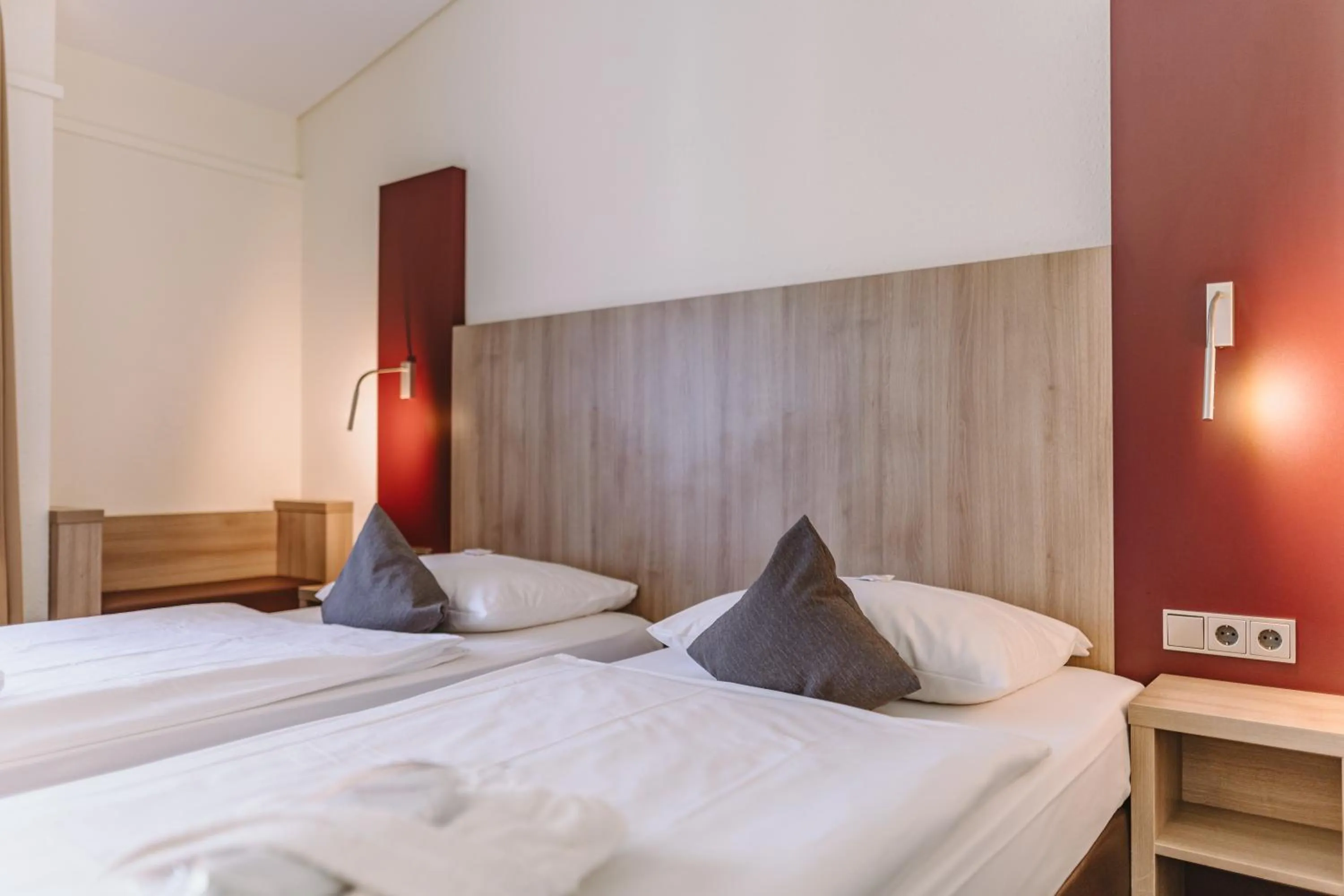 Bed in Hotel Gustav-Stresemann-Institut