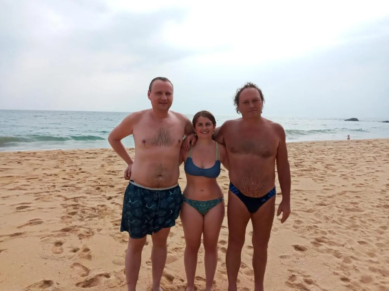 group of guests in New SeaSide Inn Hikkaduwa