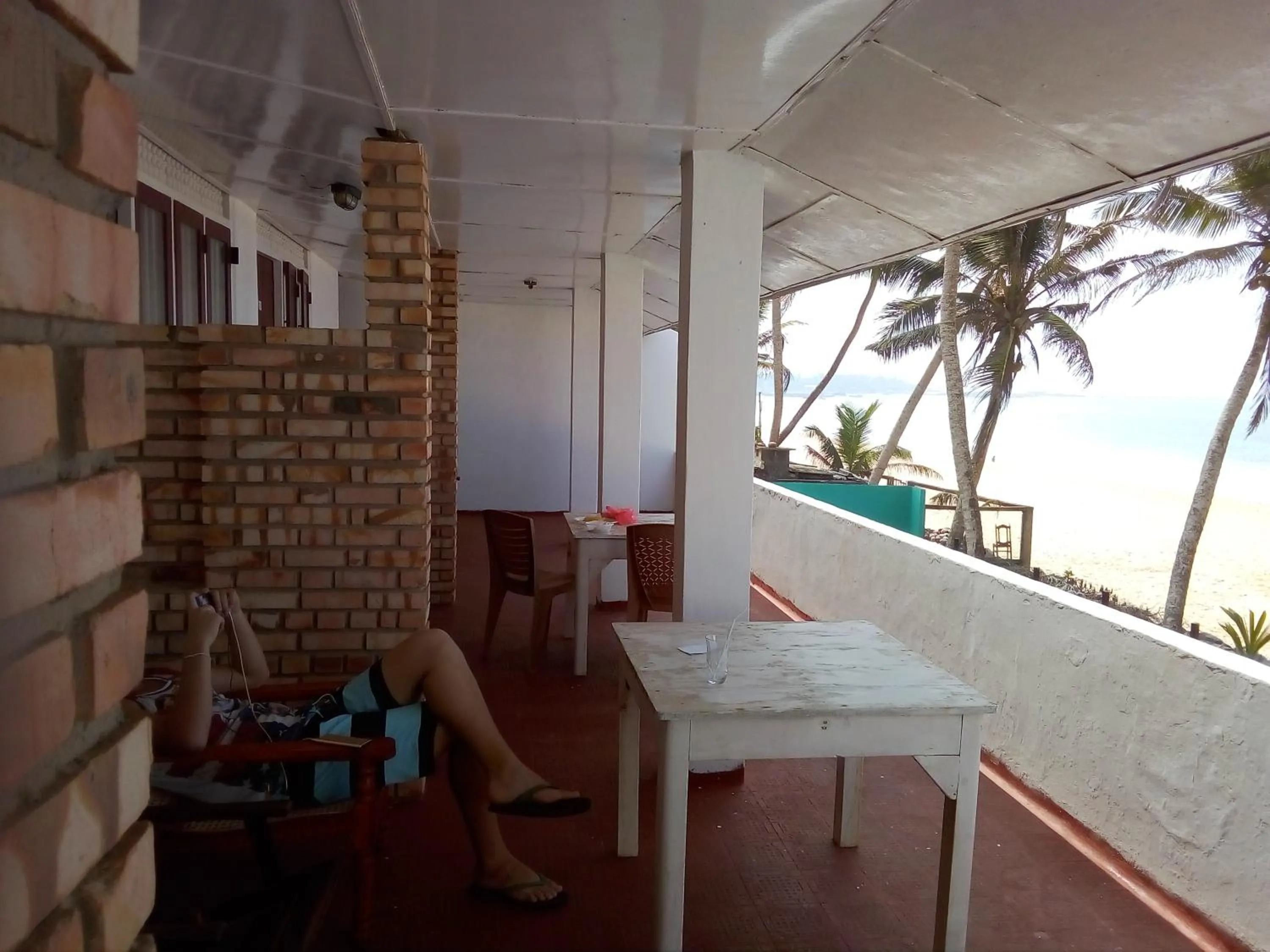 Balcony/Terrace in New SeaSide Inn Hikkaduwa
