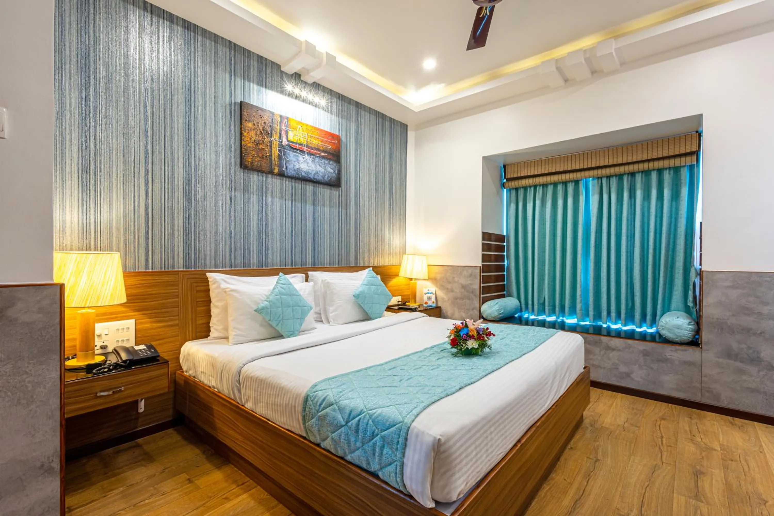 Bed in Salcete Beach Resort