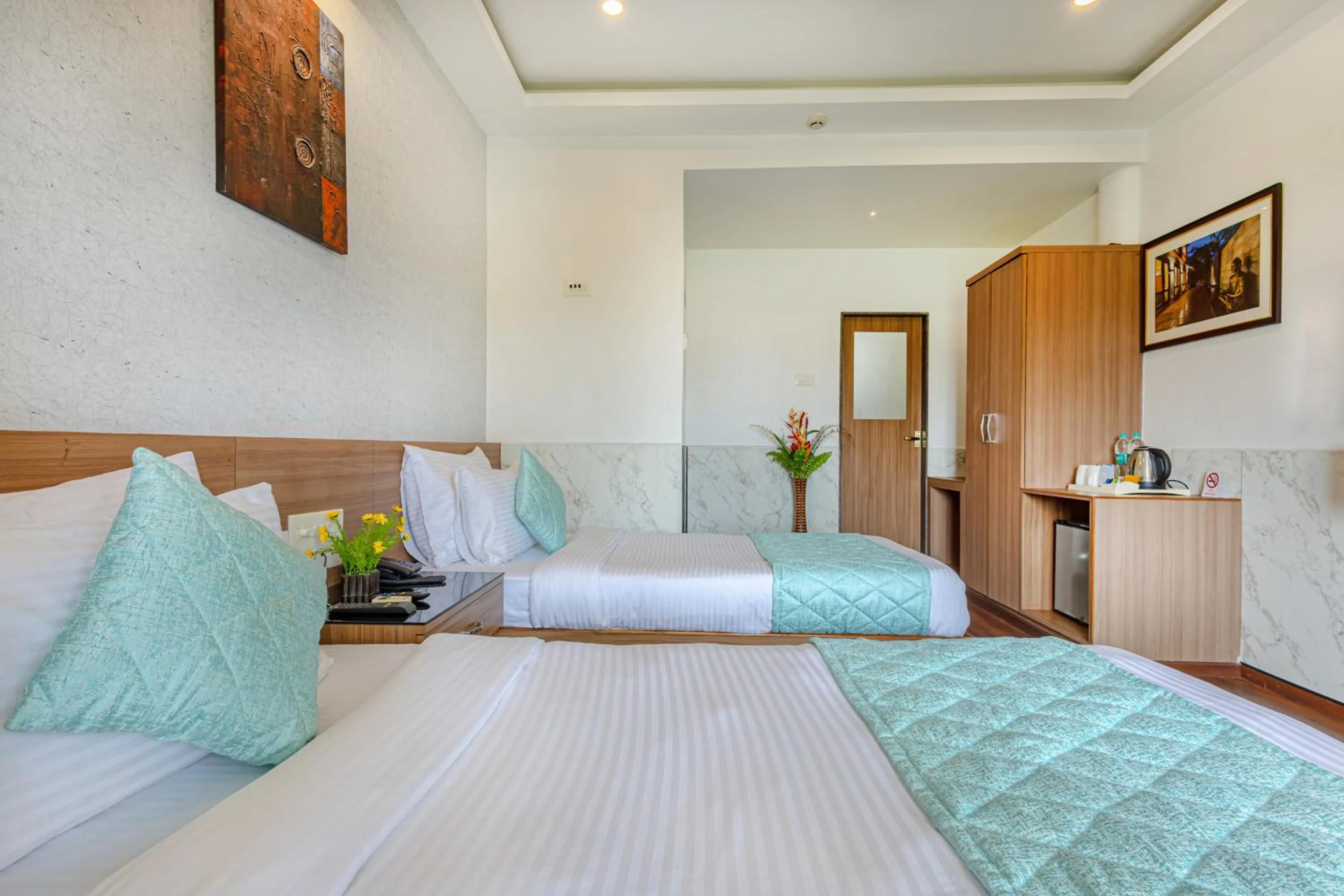Bed in Salcete Beach Resort