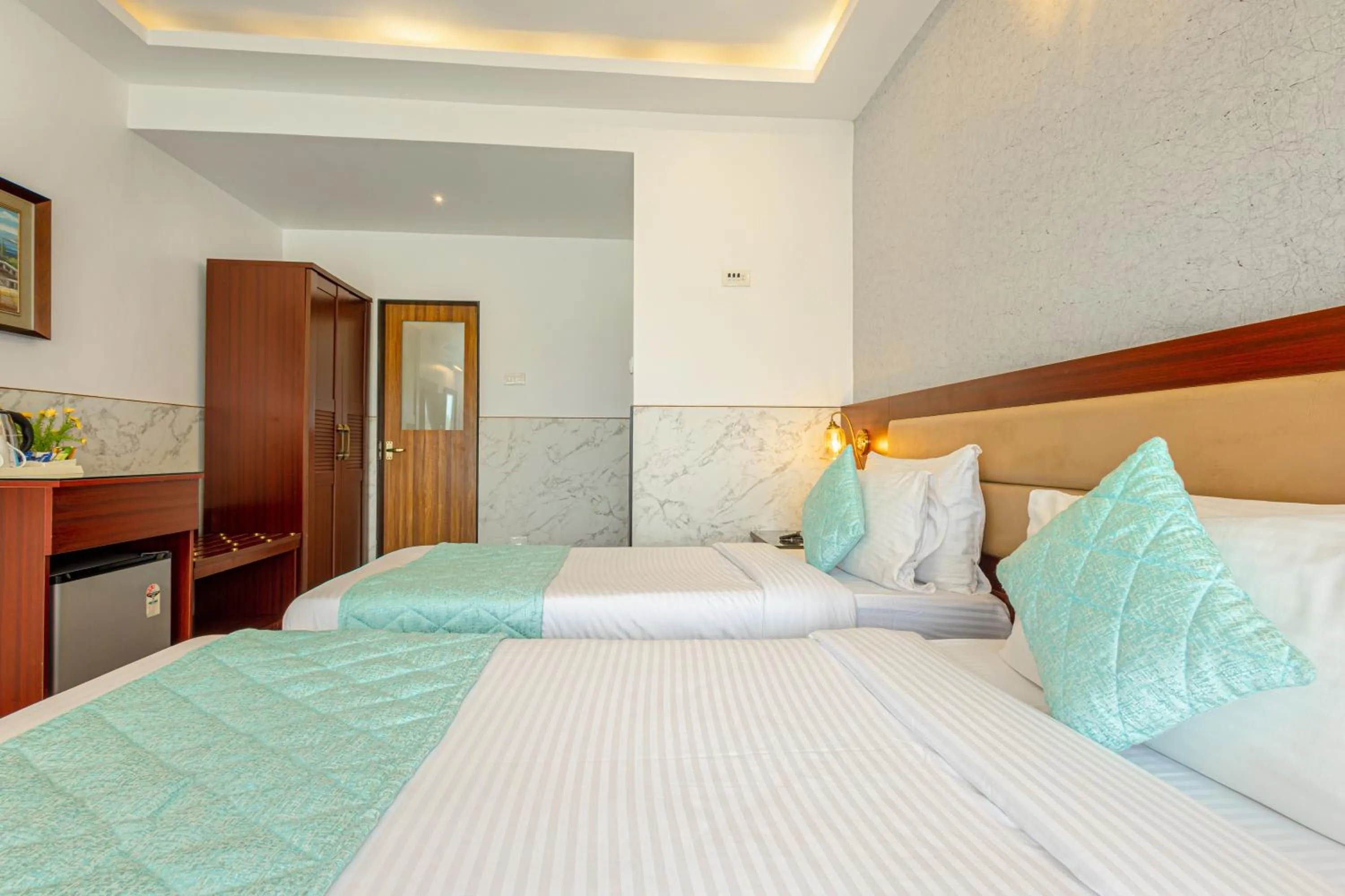 Bed in Salcete Beach Resort