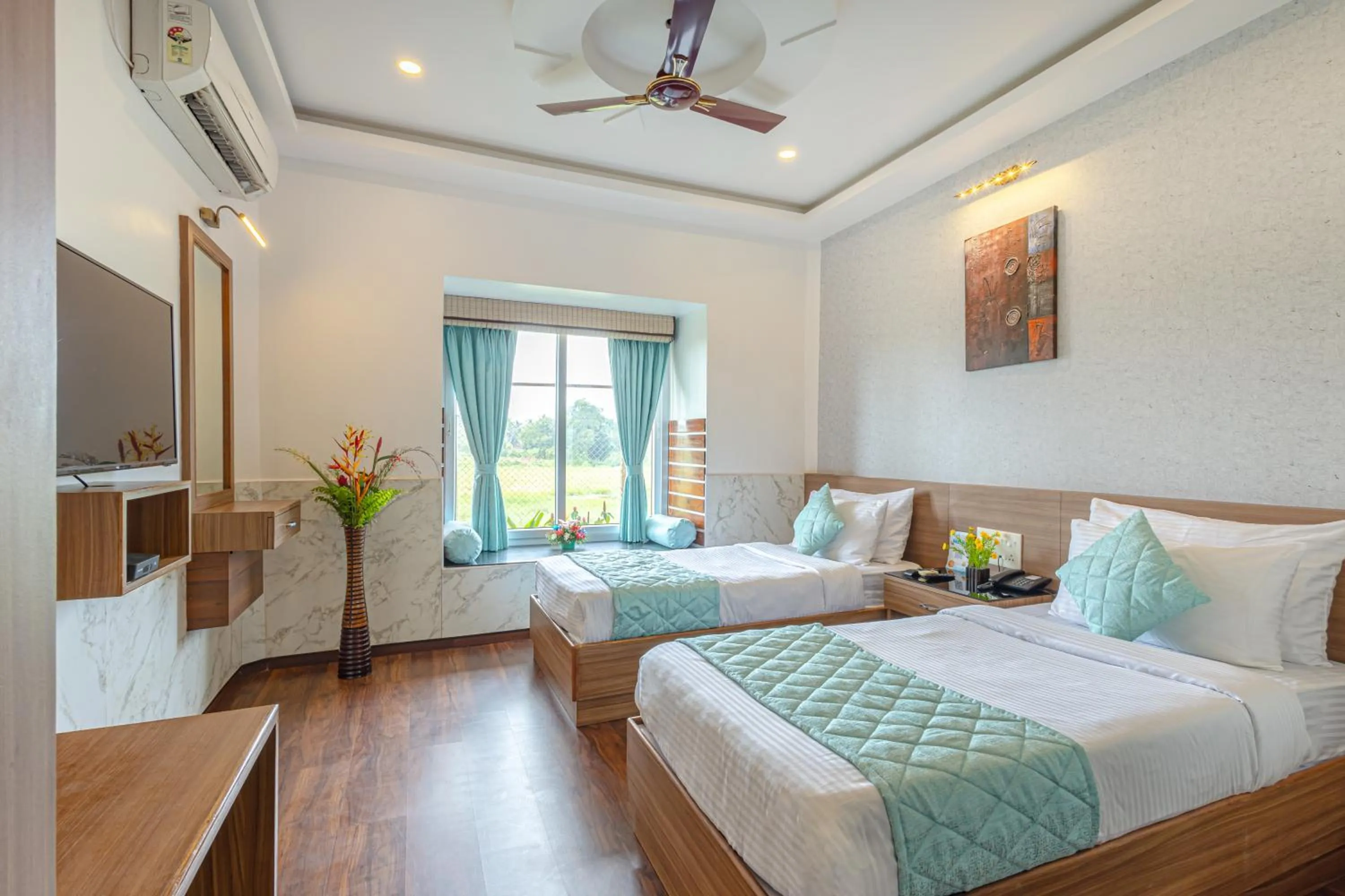 Bed in Salcete Beach Resort