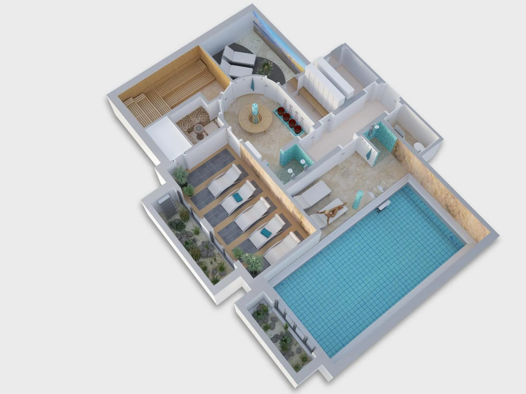 Floor plan in Aparthotel Bernstein