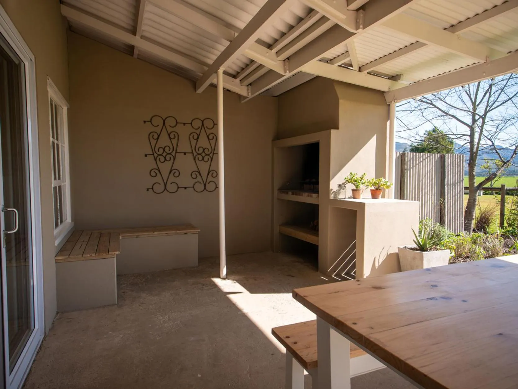 Patio in Oakhurst Farm Cottages