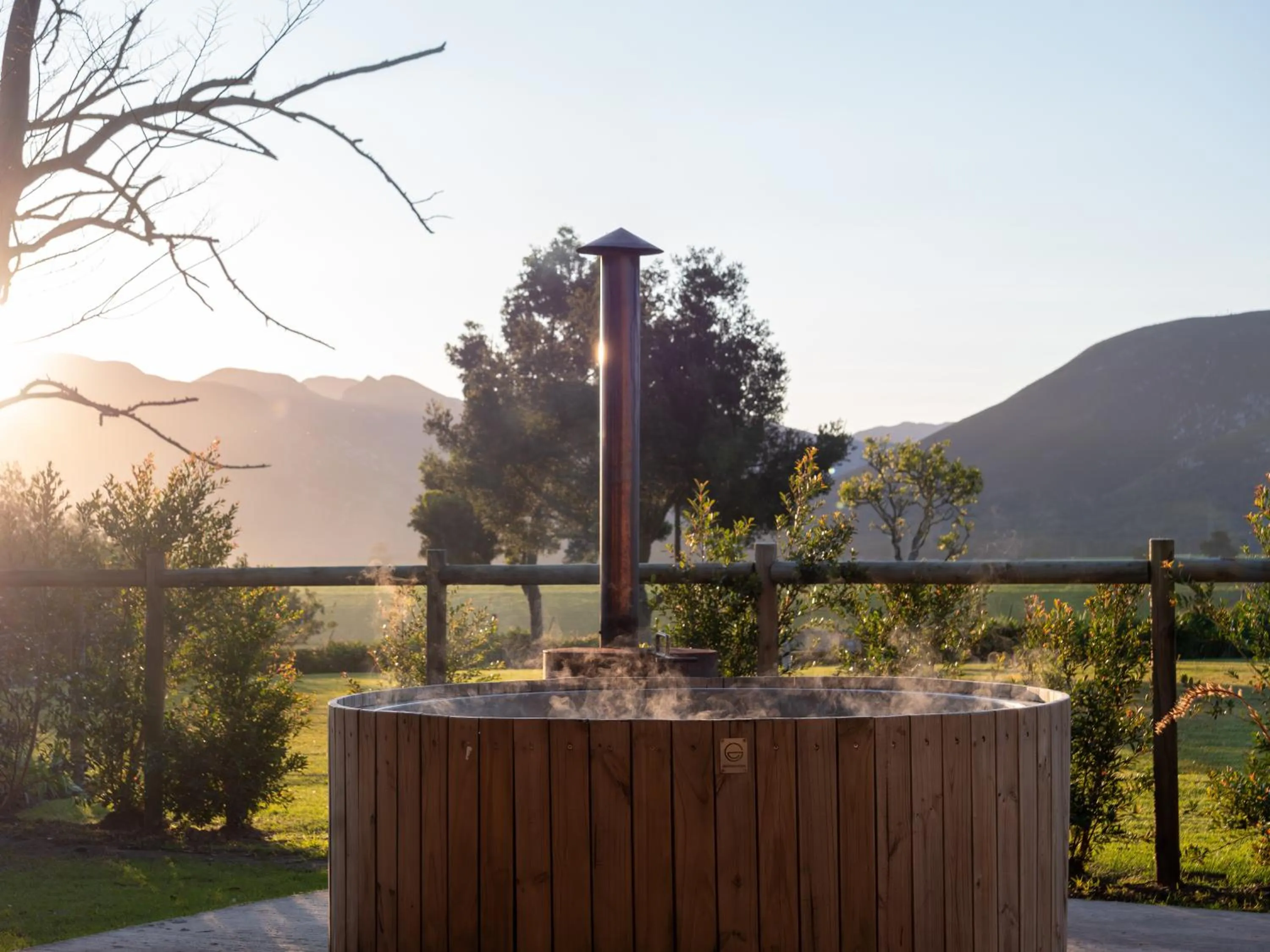 Hot Tub in Oakhurst Farm Cottages