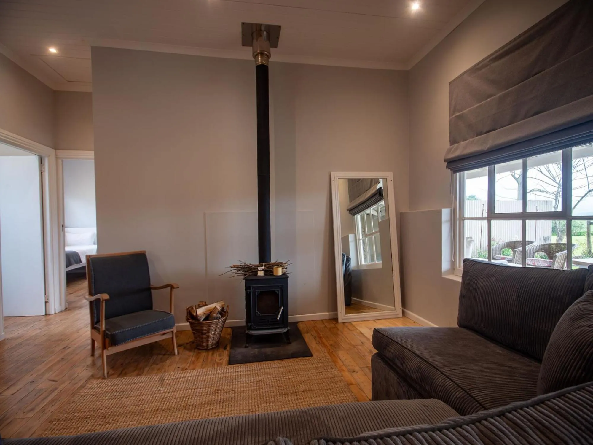 fireplace in Oakhurst Farm Cottages