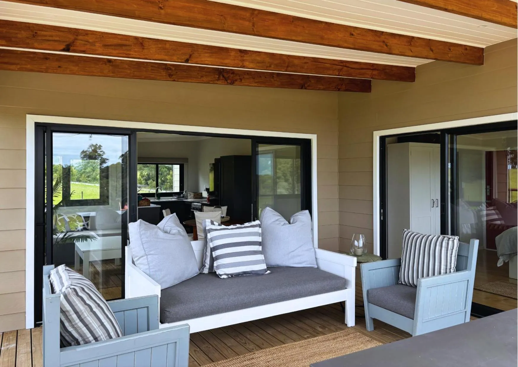 Patio in Oakhurst Farm Cottages