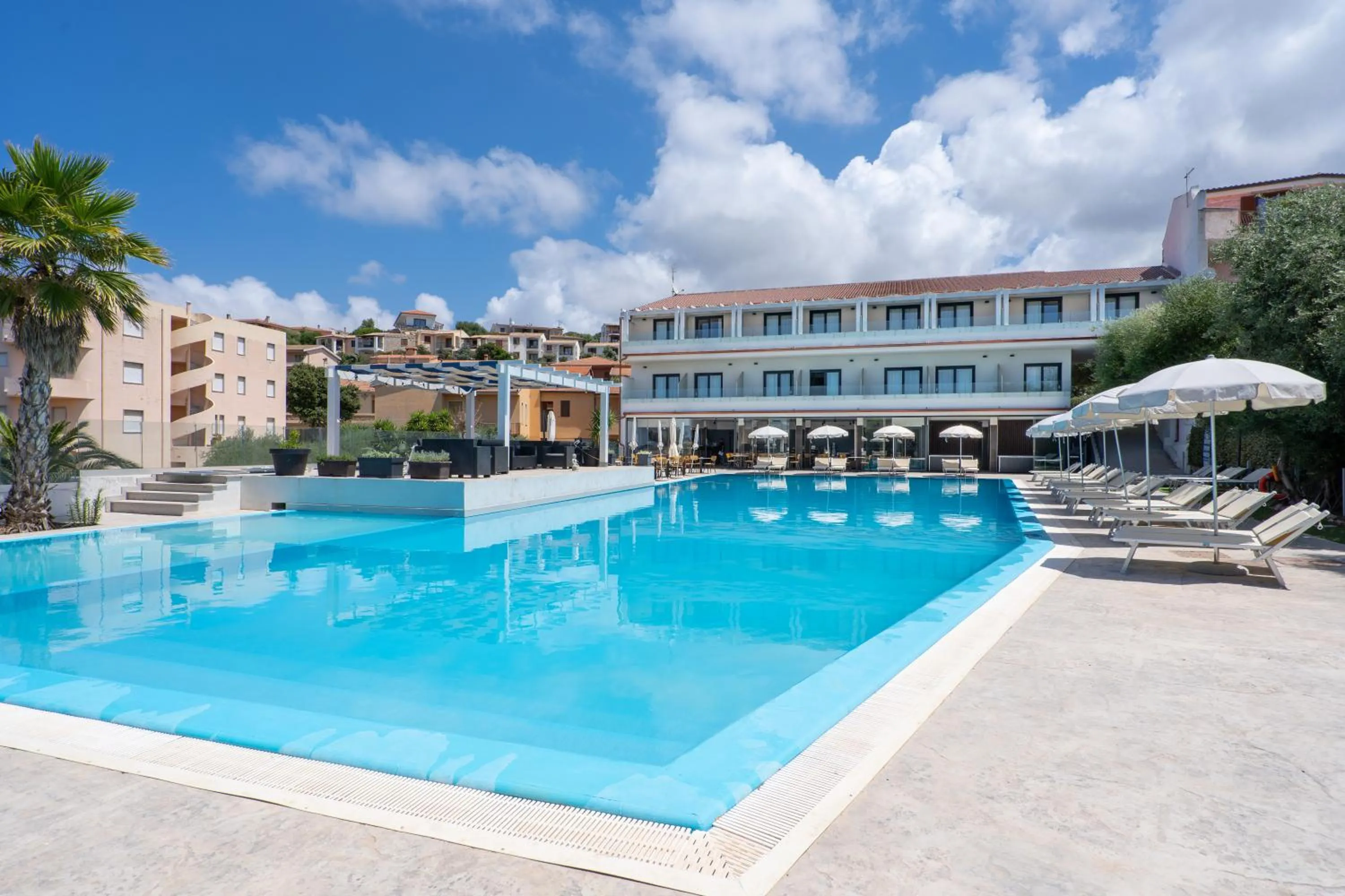 Pool view in Horizon Hotel Badesi