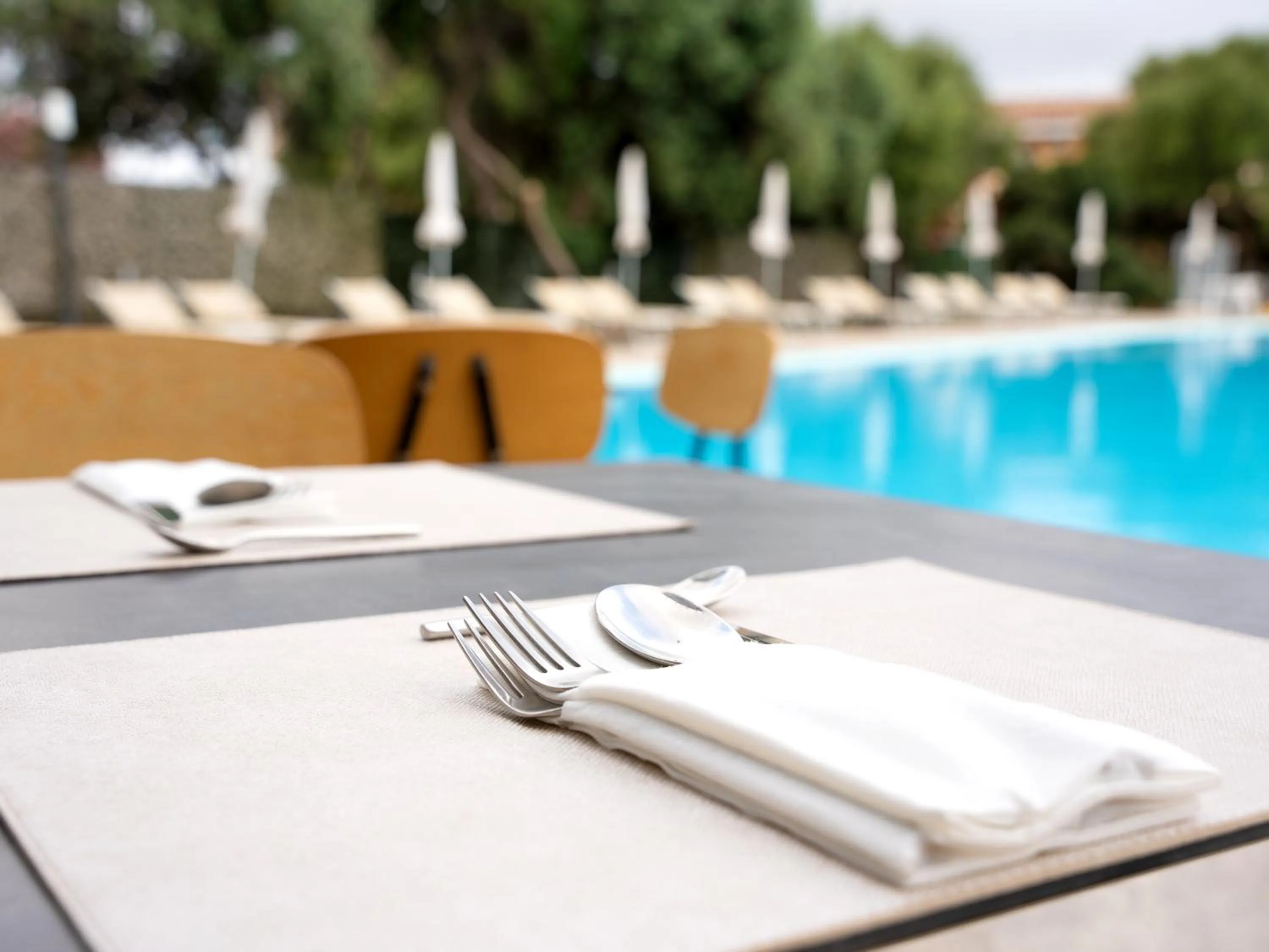 Pool view in Horizon Hotel Badesi