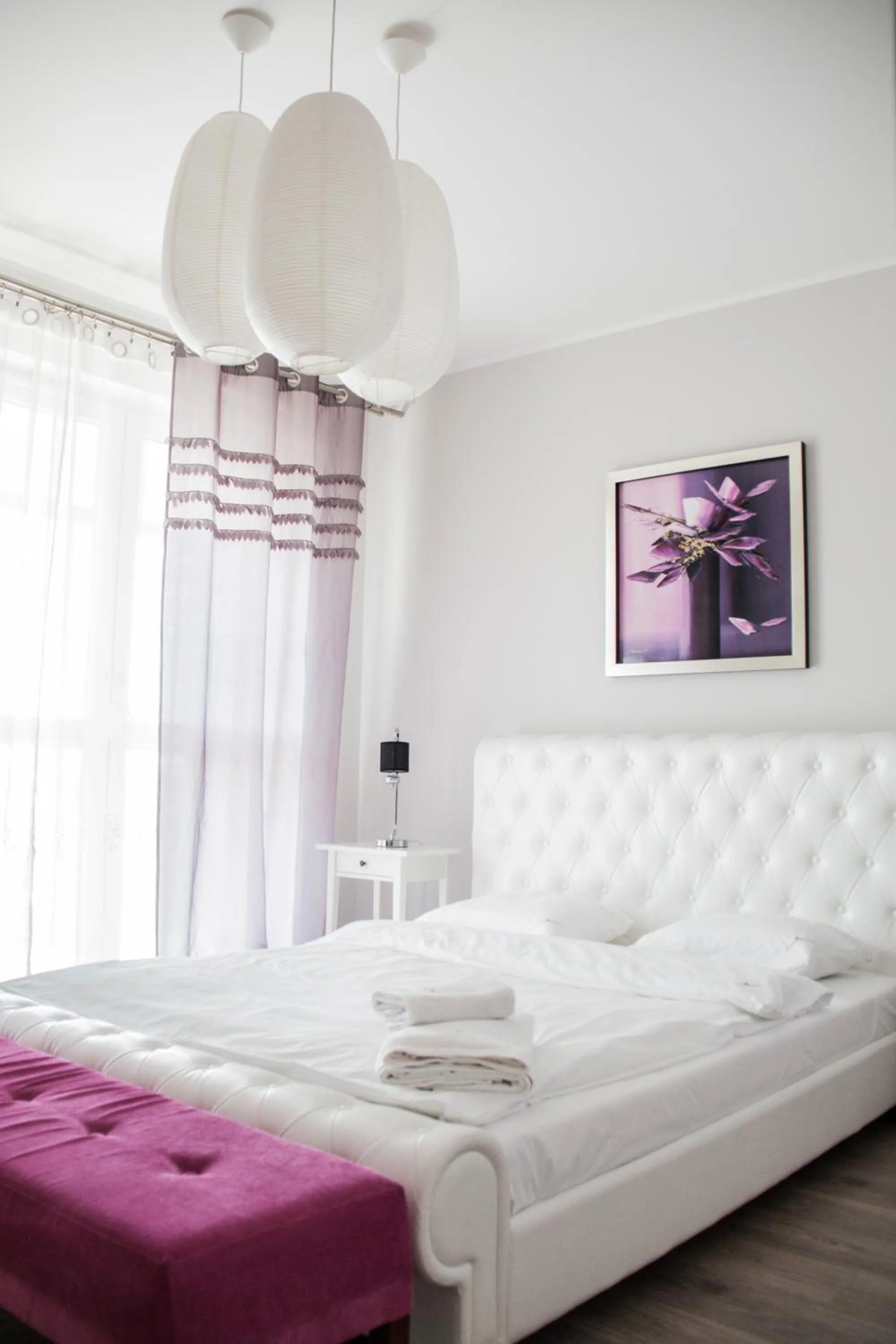 Bedroom, Bed in NotaBene Wola Apartment