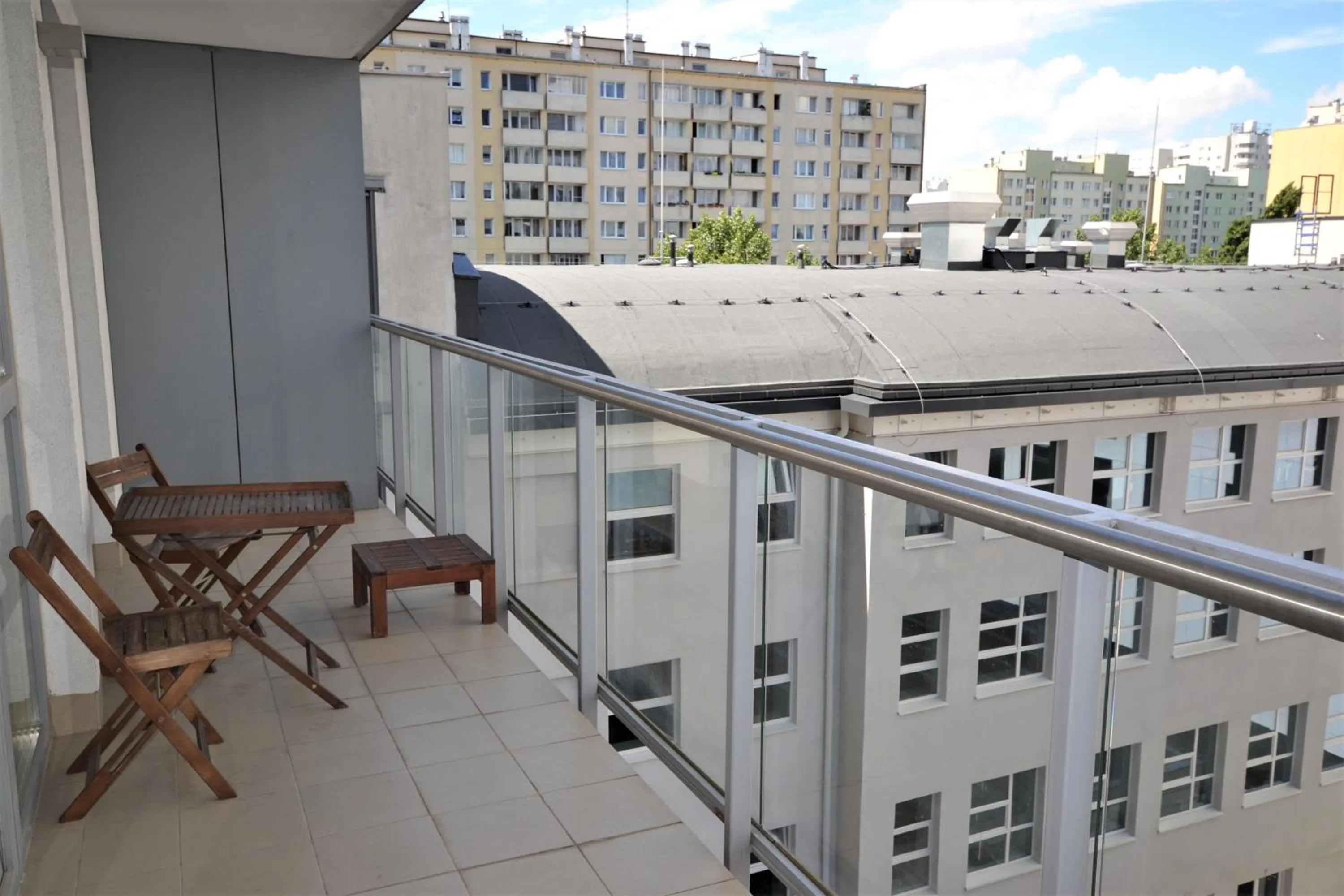 Balcony/Terrace in NotaBene Wola Apartment