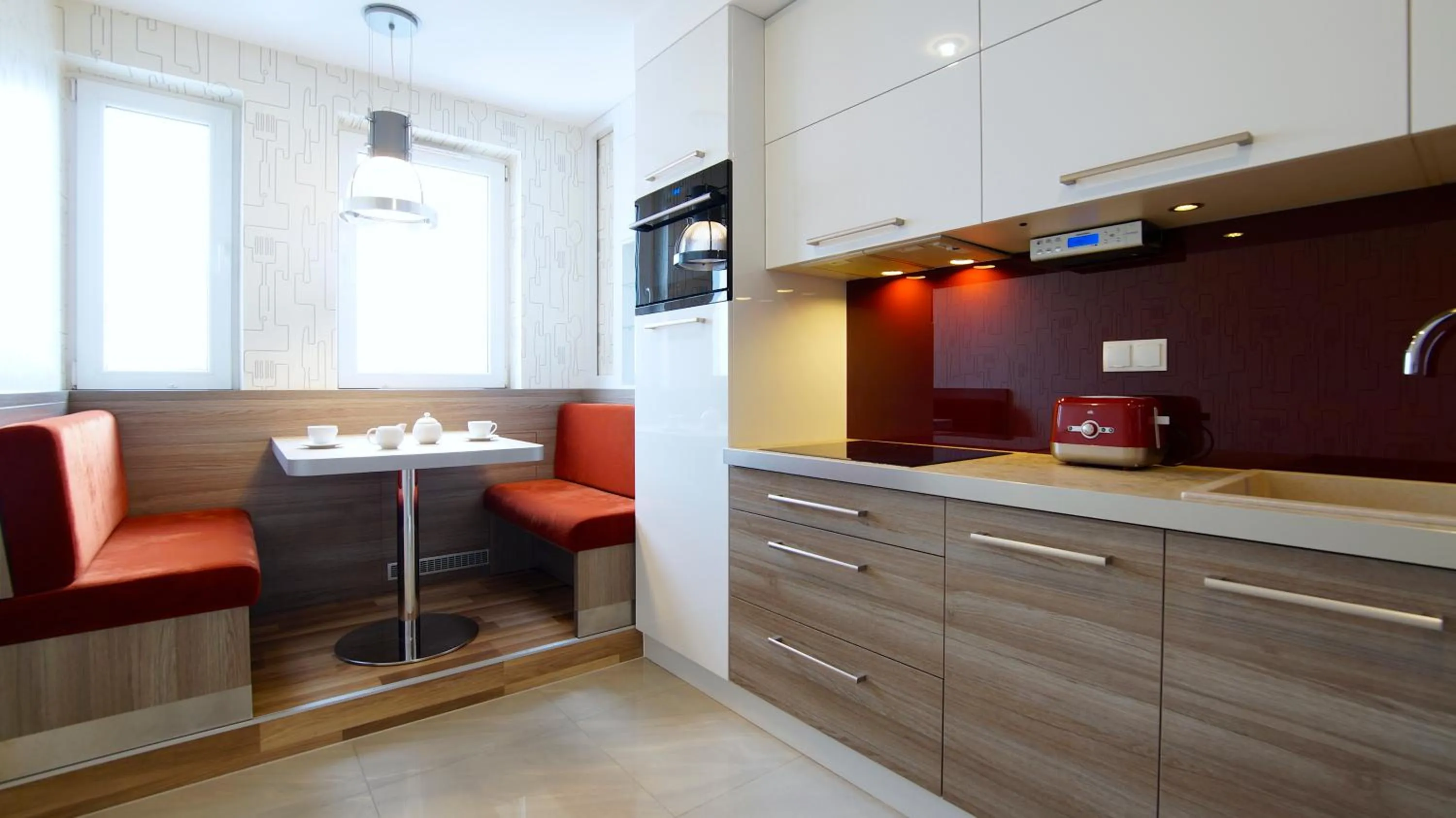Kitchen or kitchenette in NotaBene Wola Apartment