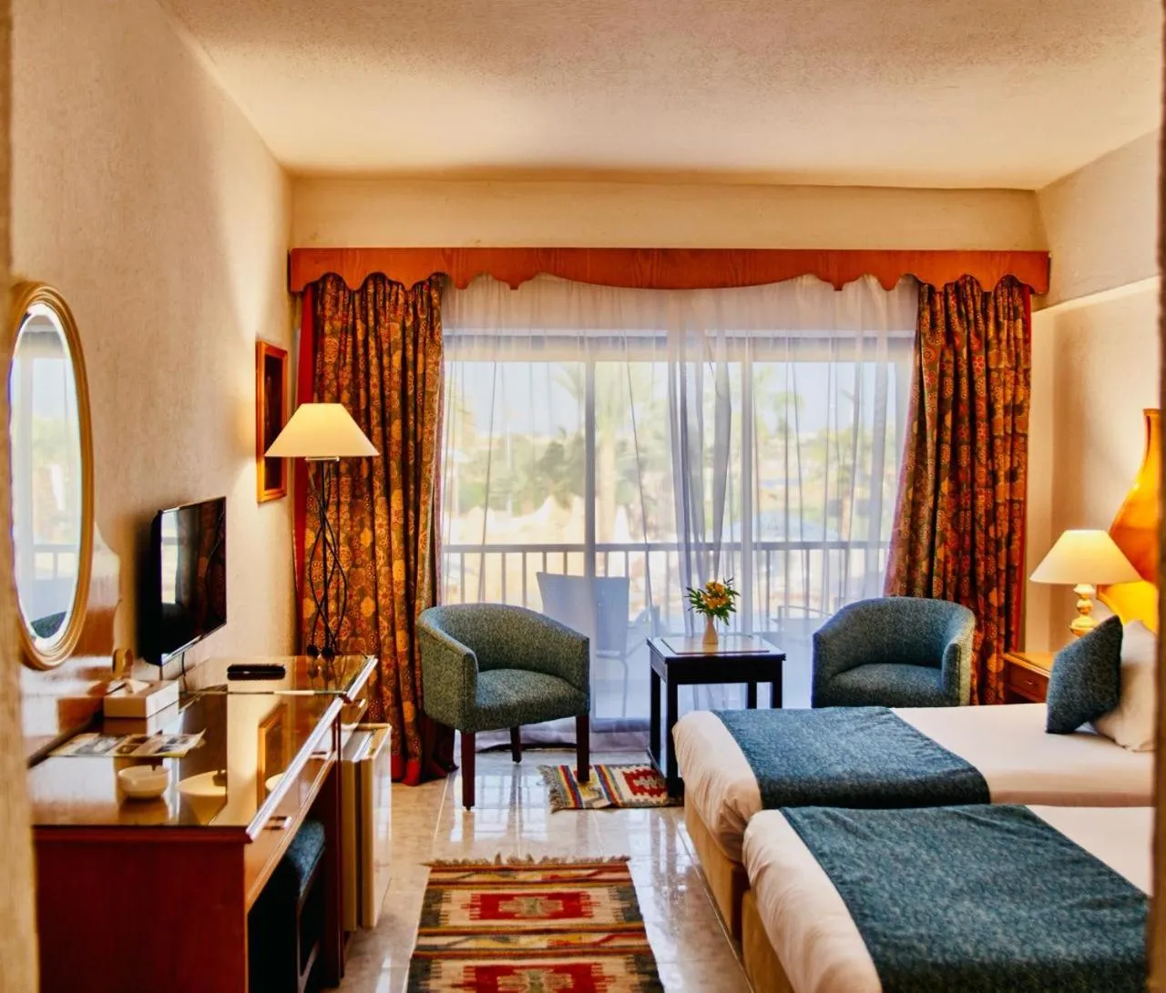Living room, Bed in Turquoise Beach Hotel