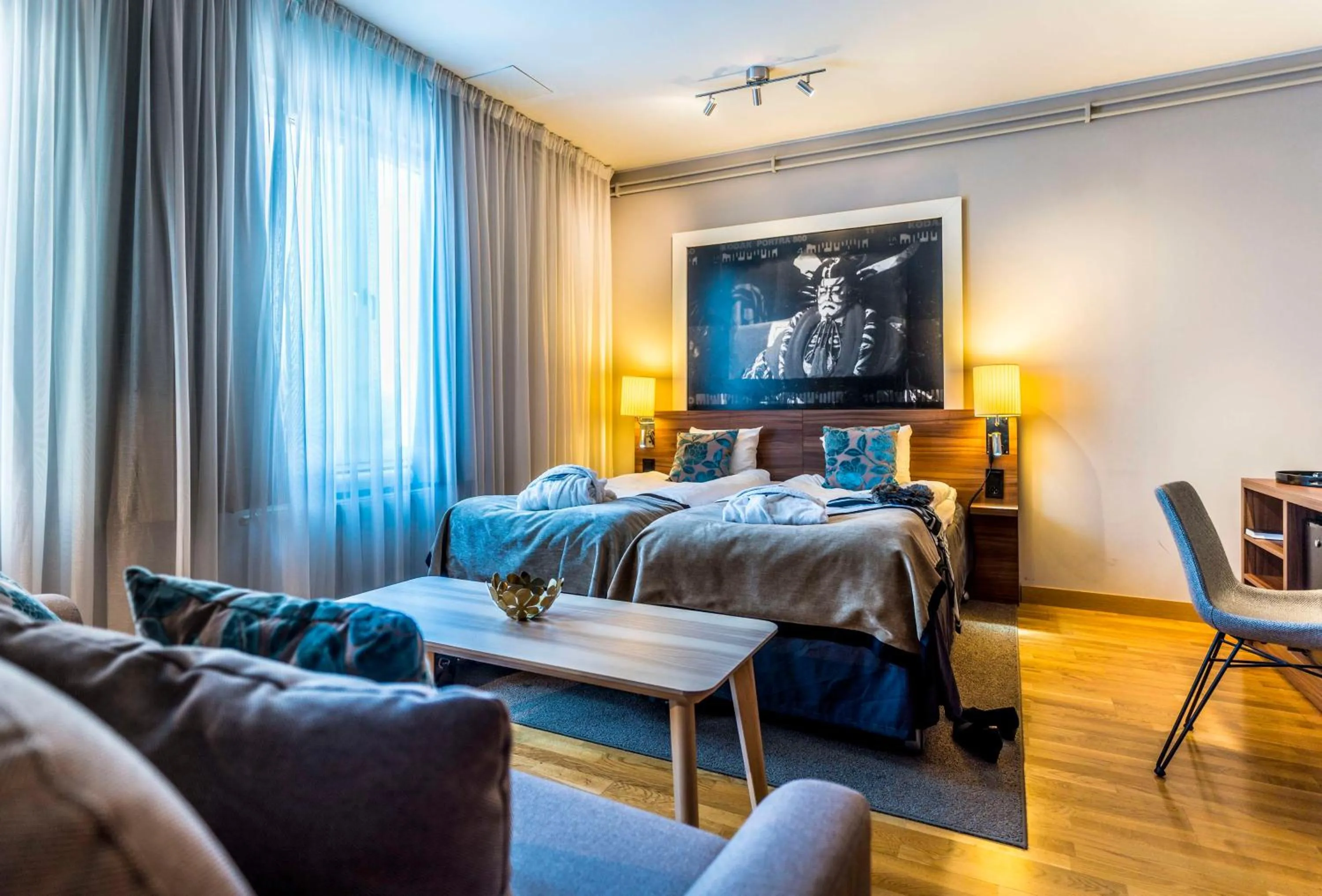 Bedroom, Bed in Scandic Stora Hotellet