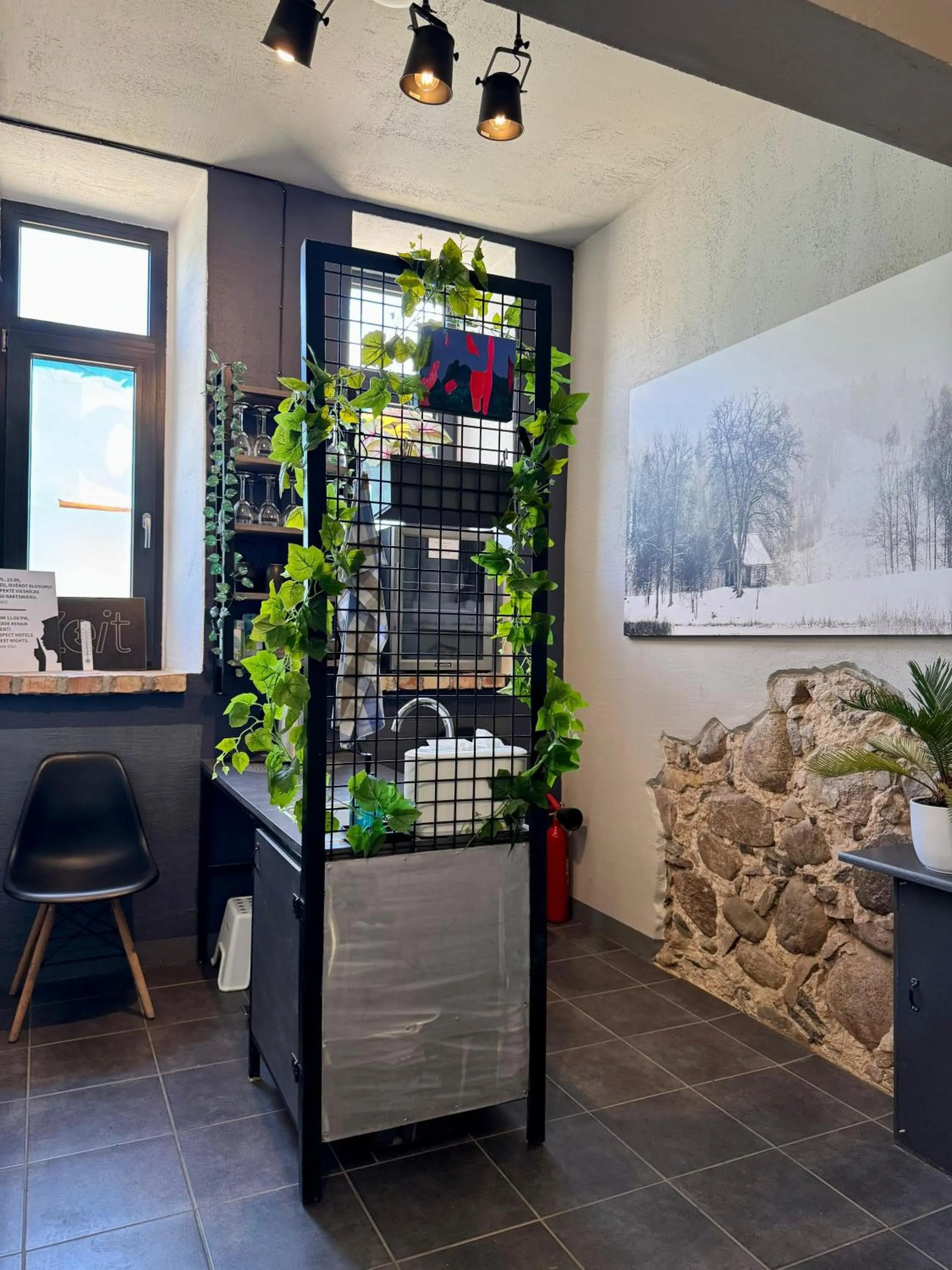 Communal kitchen in Zeit Hotel