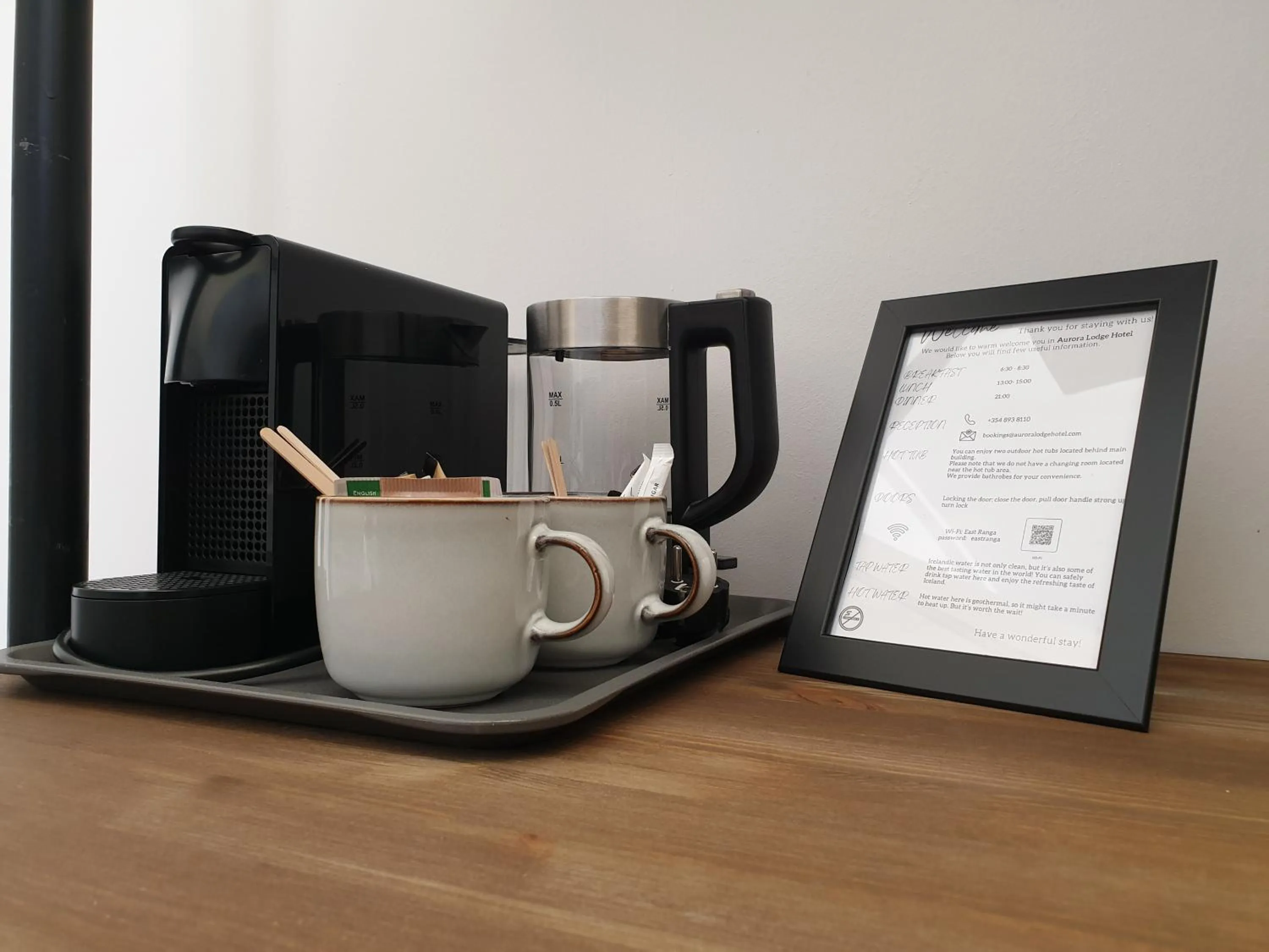 Coffee/tea facilities in Aurora Lodge Hotel