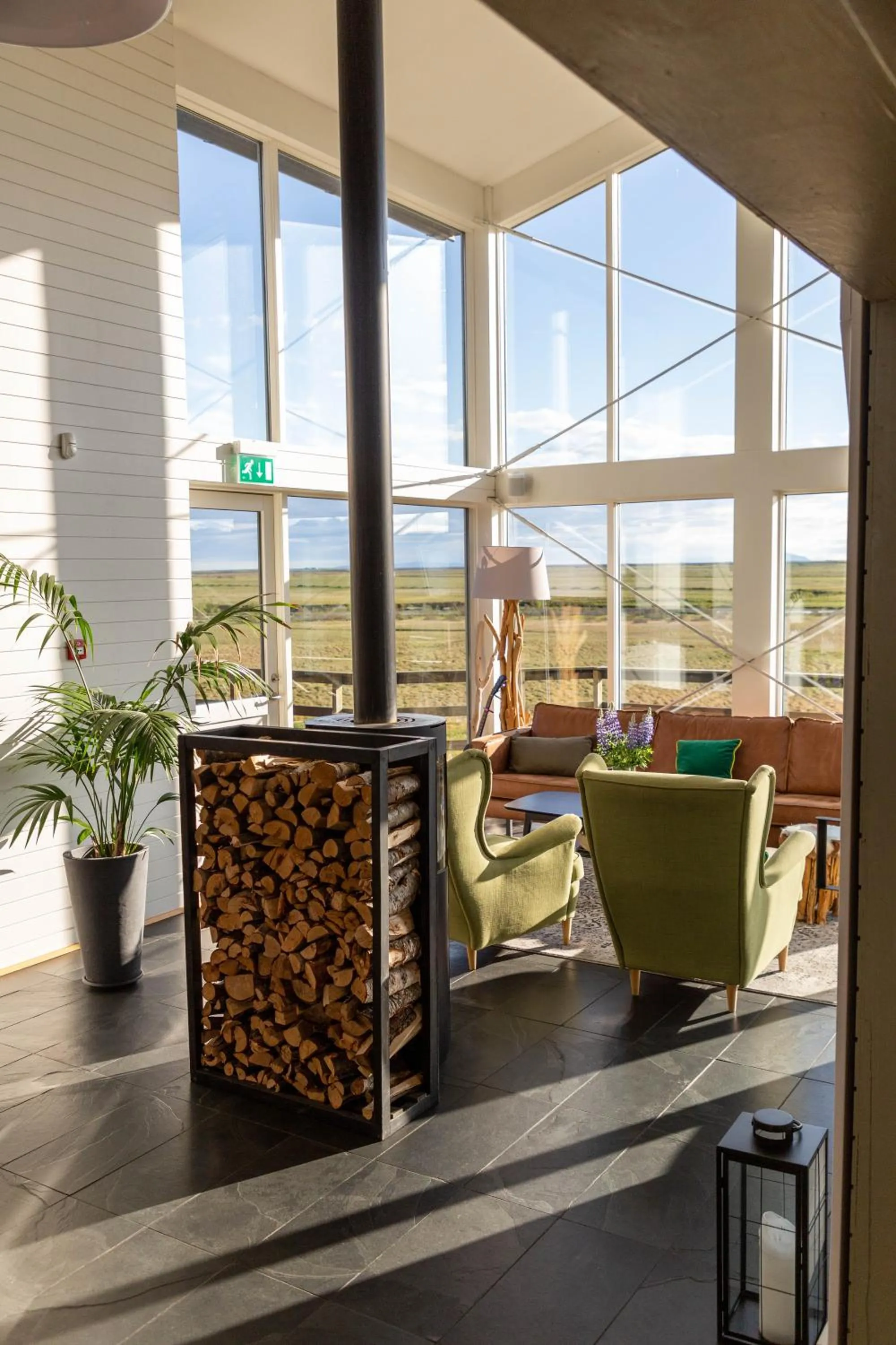 Seating area in Aurora Lodge Hotel