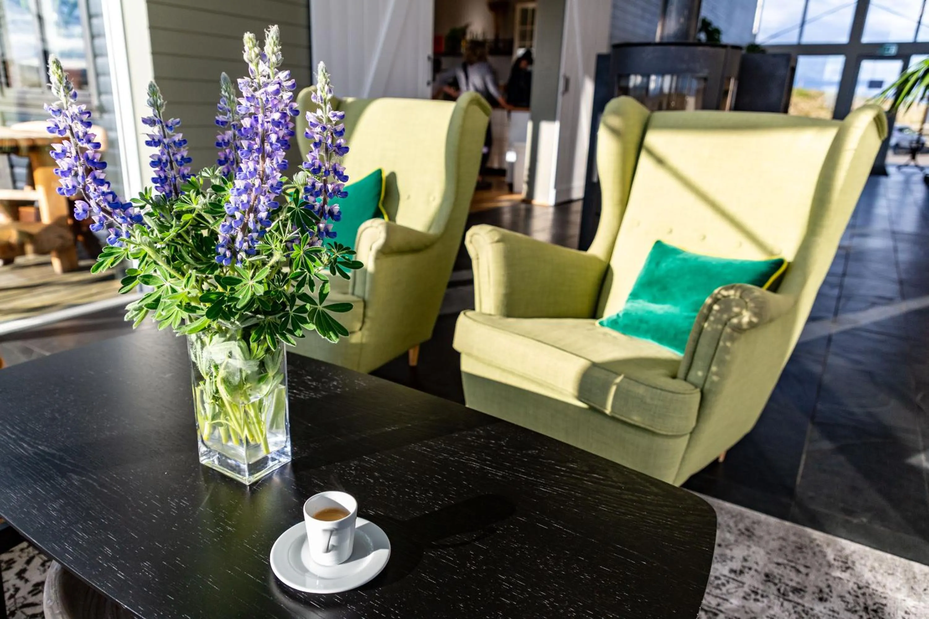 Seating area in Aurora Lodge Hotel