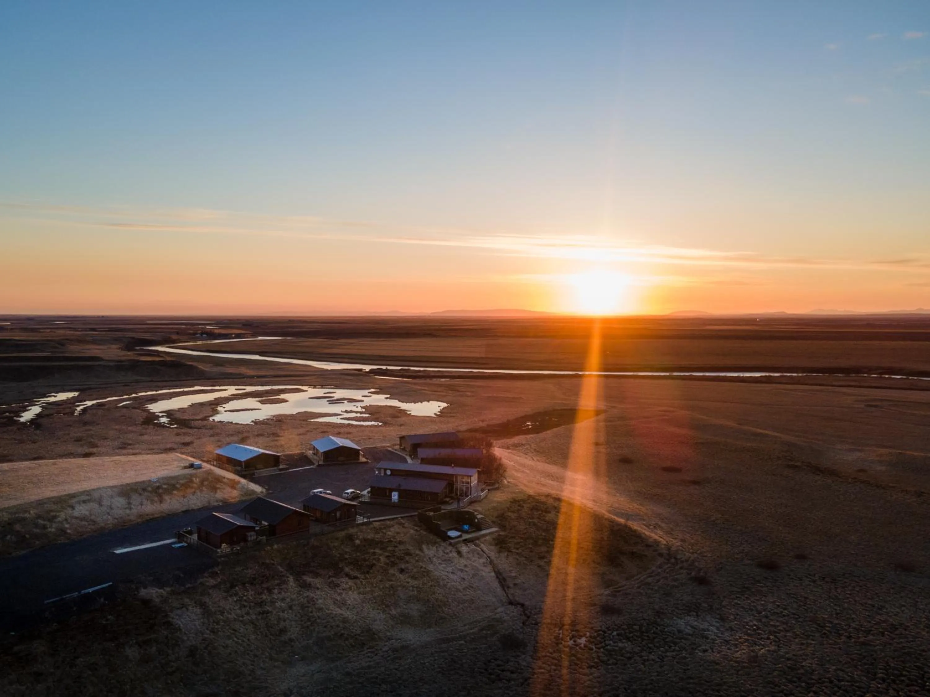 Sunset in Aurora Lodge Hotel