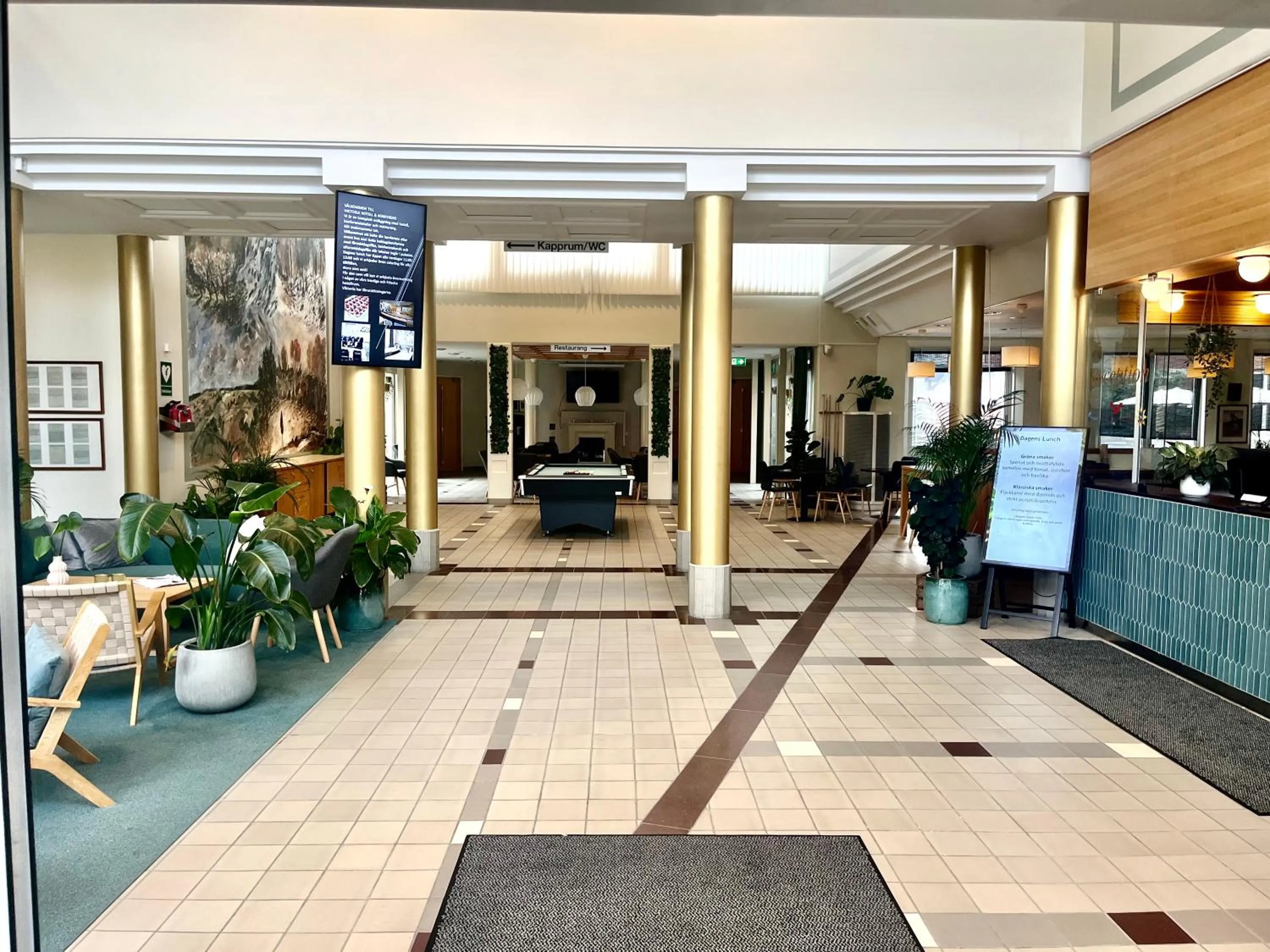 Lobby or reception in Viktoria Hotell & Konferens