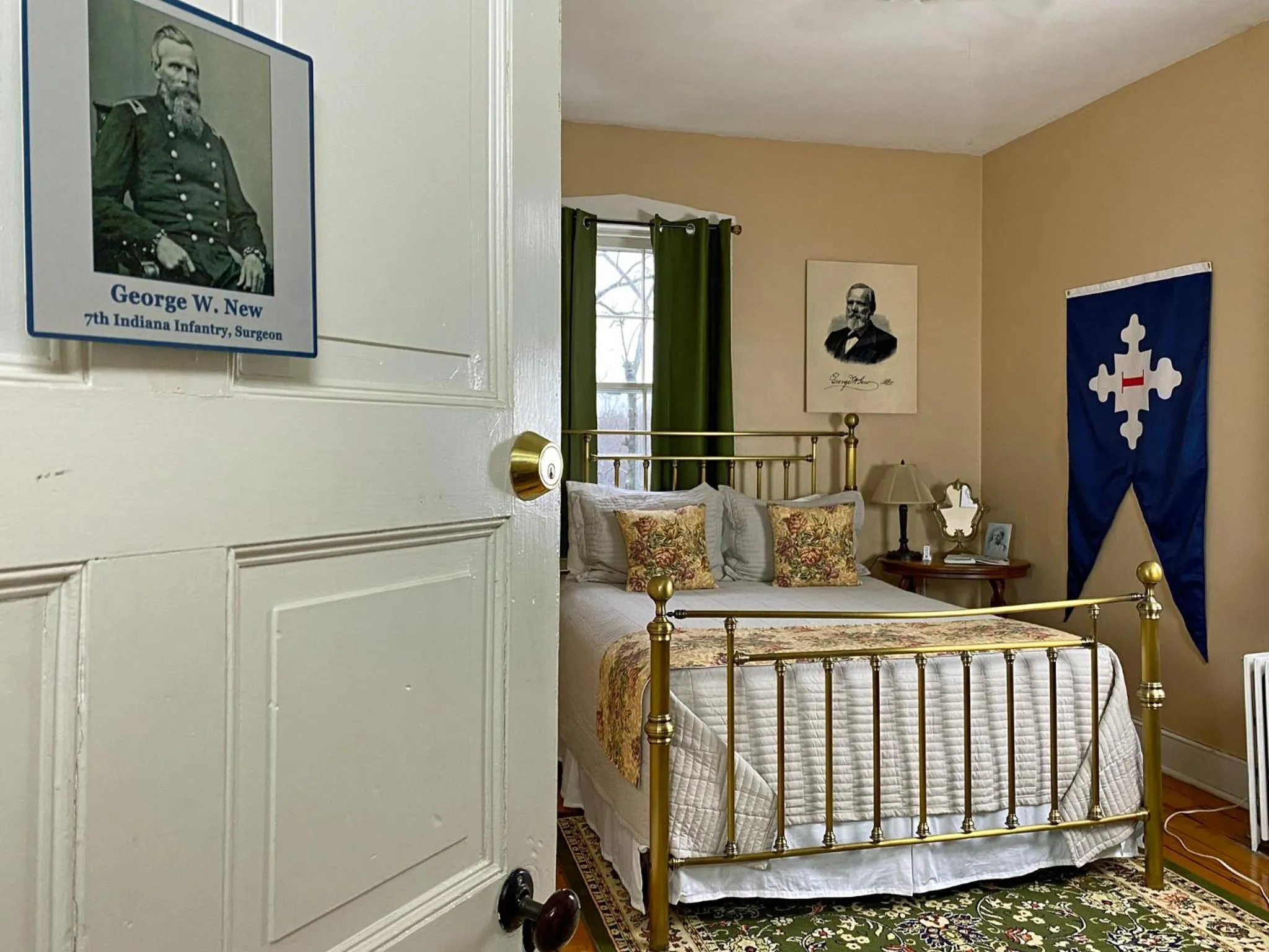 Bed in Lightner Farmhouse B&B