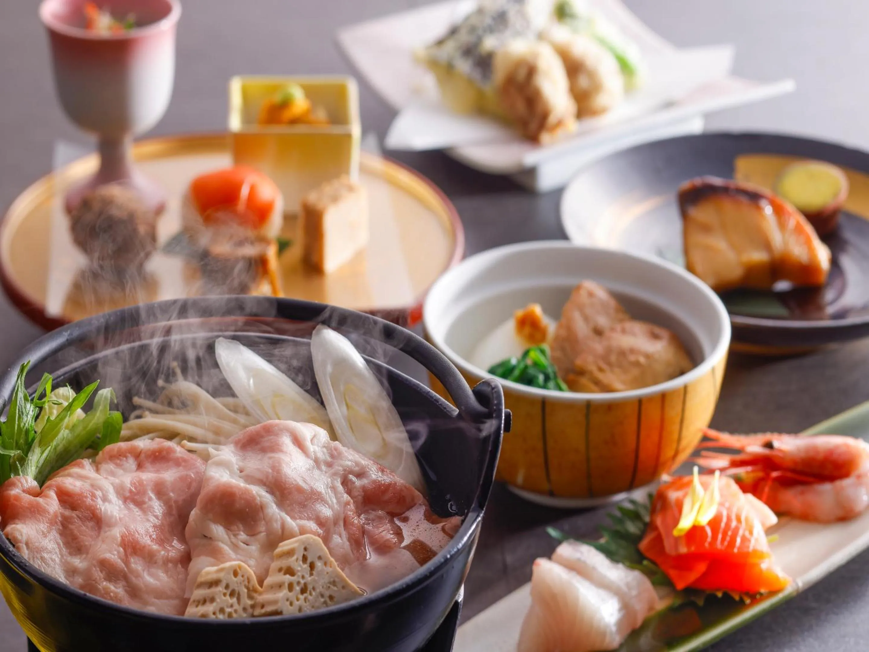 Dinner in Takayama Wan Wan Paradise Hotel & Cottage