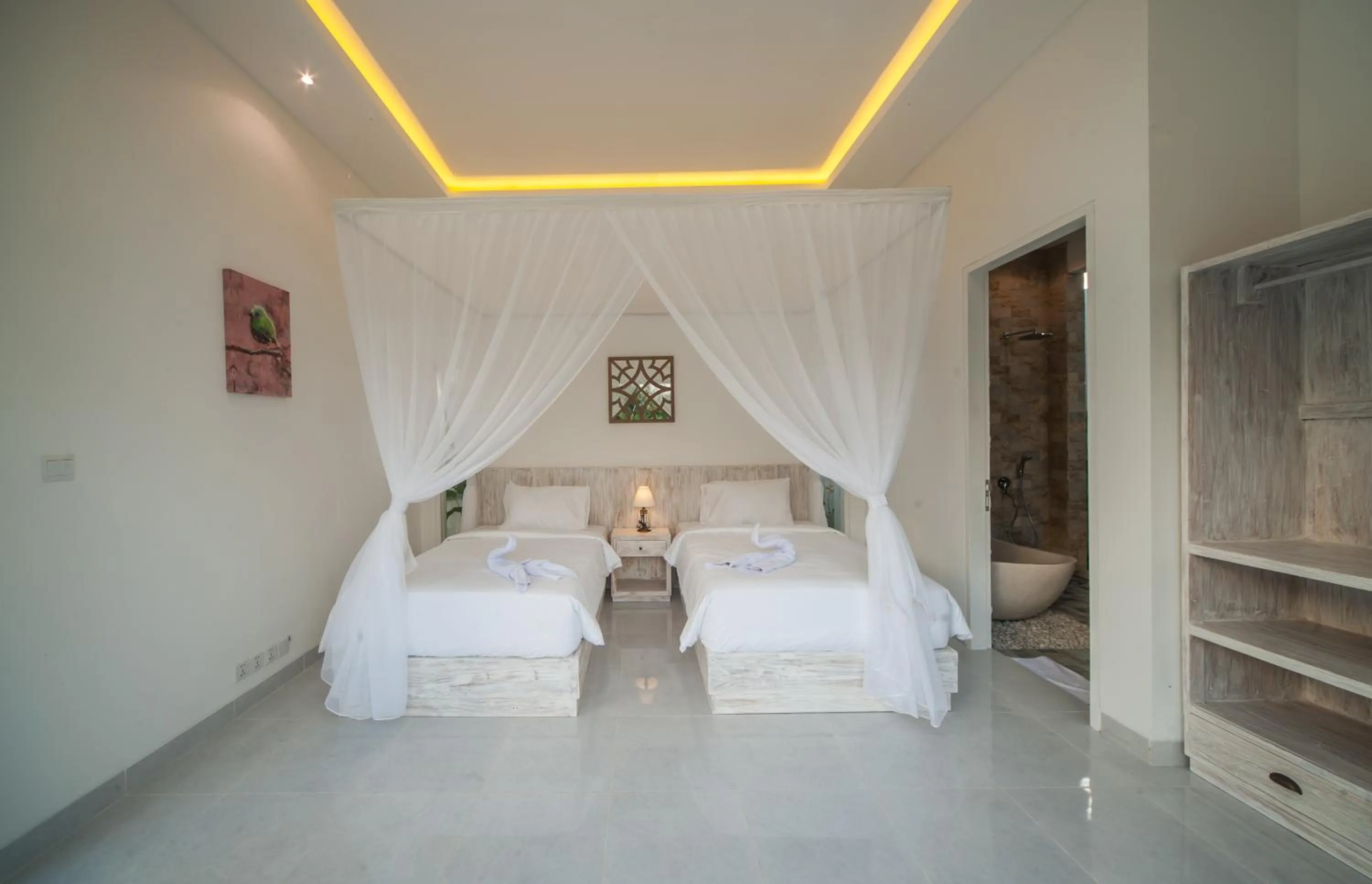 Bed in Villa Tirta Padi 2 Ubud