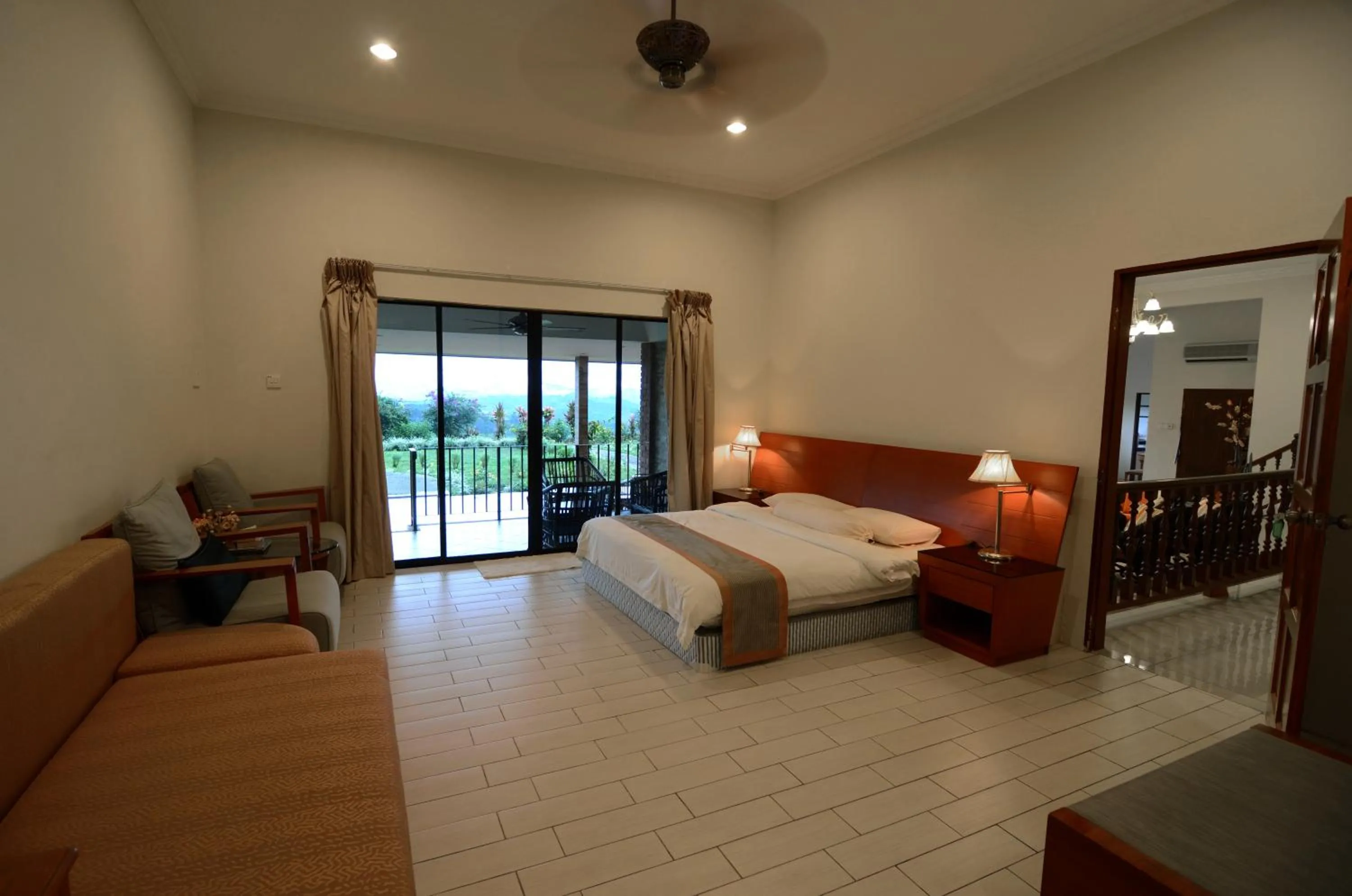 Patio, Bed in Sabah Tea Resort