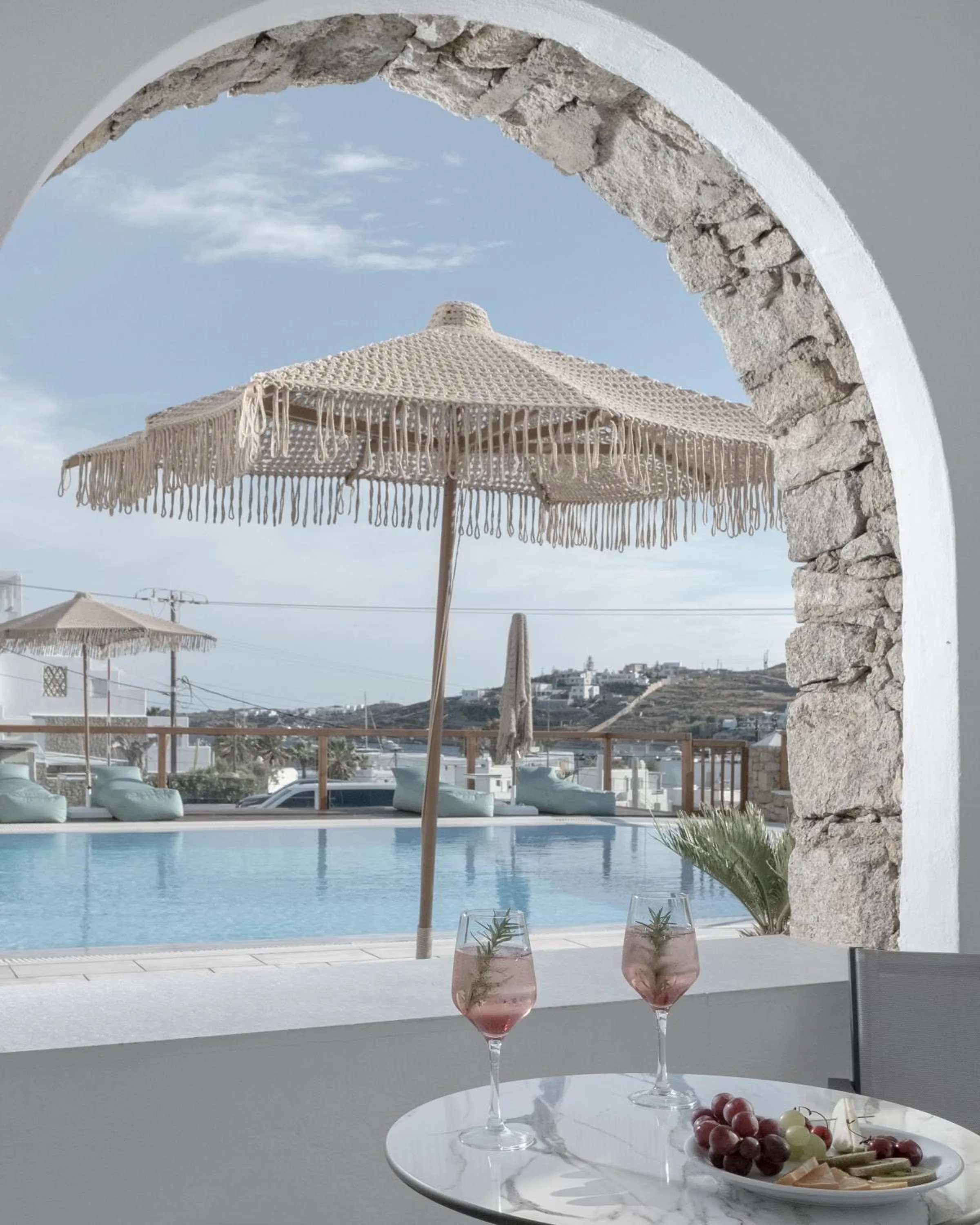 Pool view in Mykonos Essence Adults Only