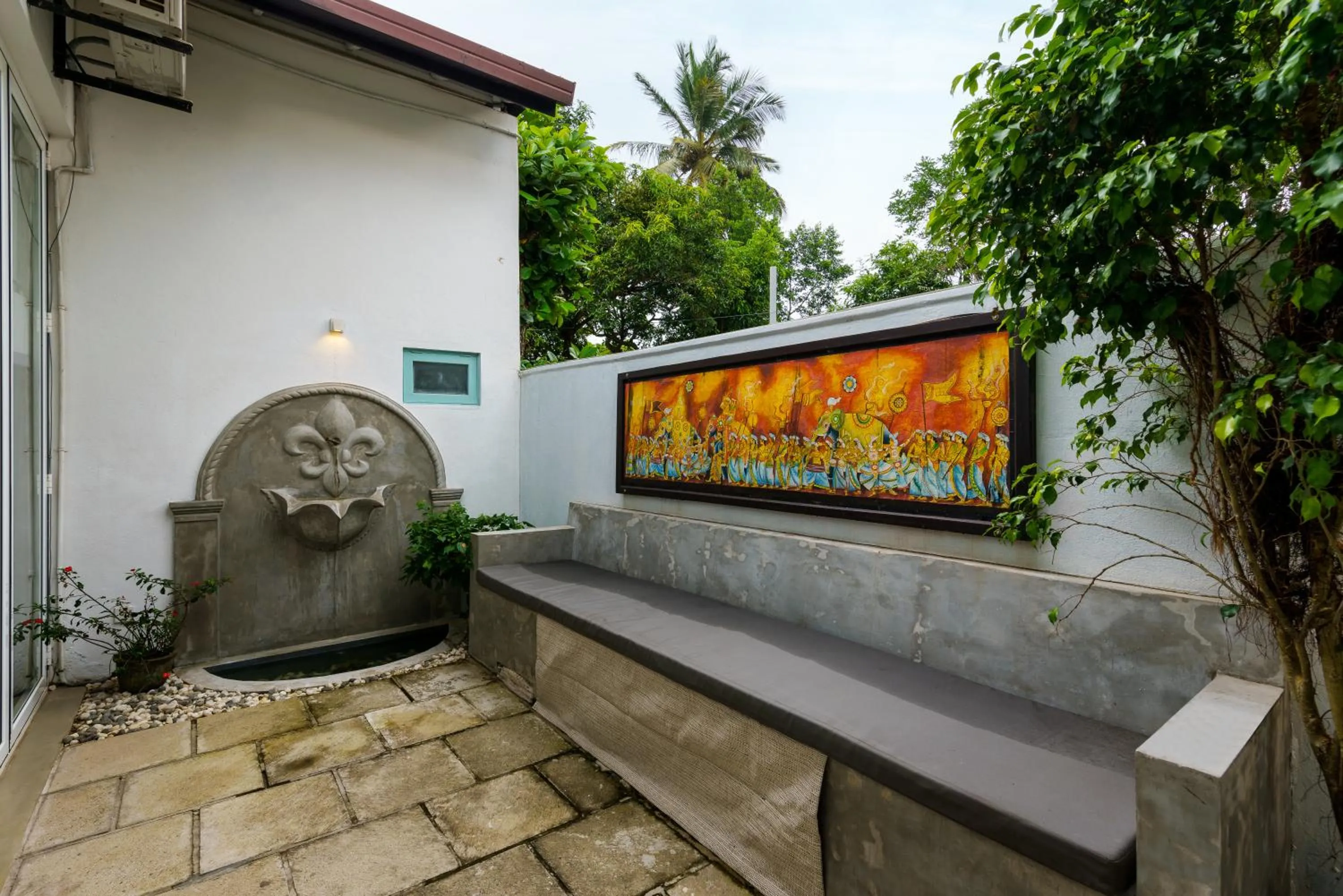 Garden view in Angam Villas Colombo