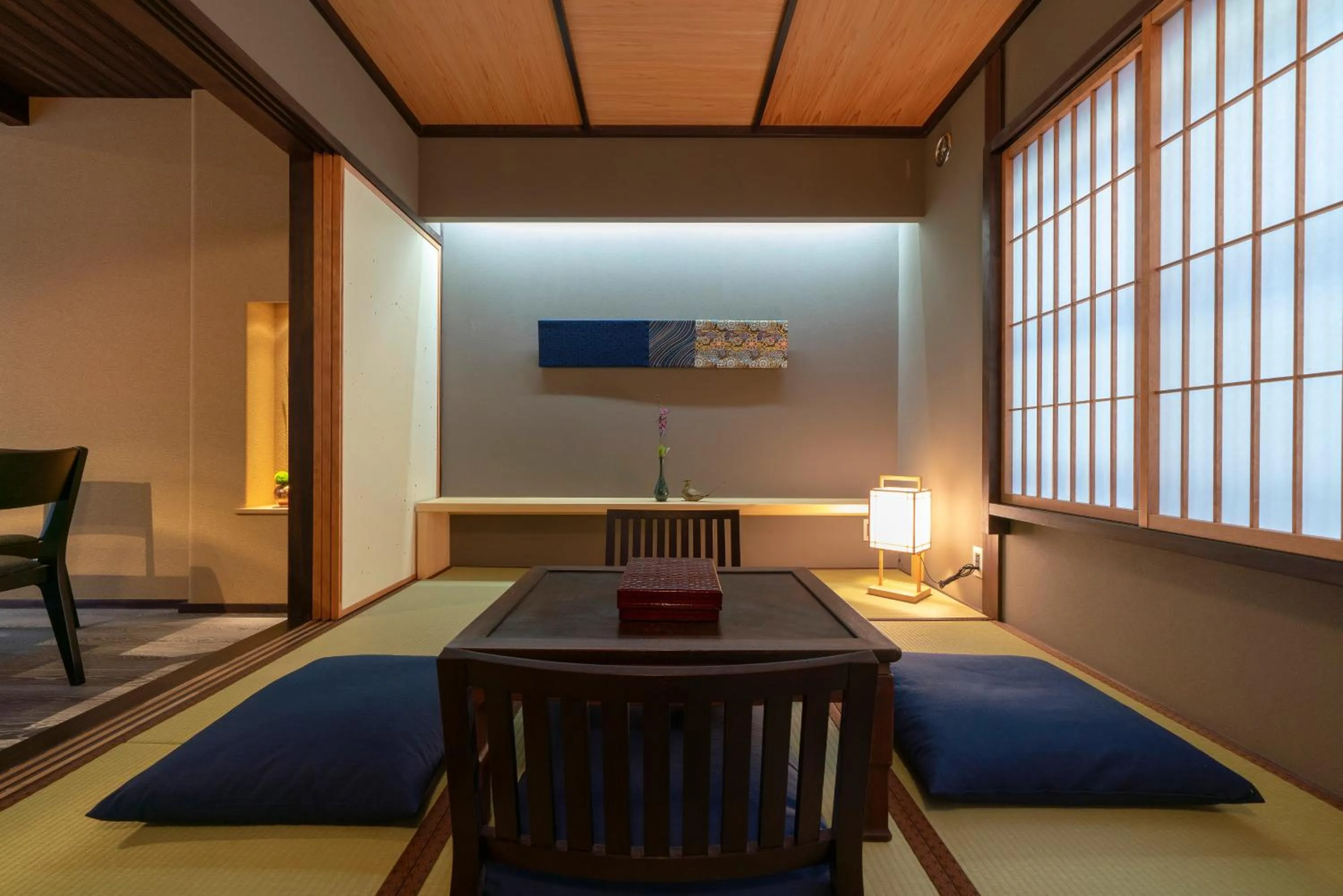 Living room, Bed in Ainotsuji Machiya House