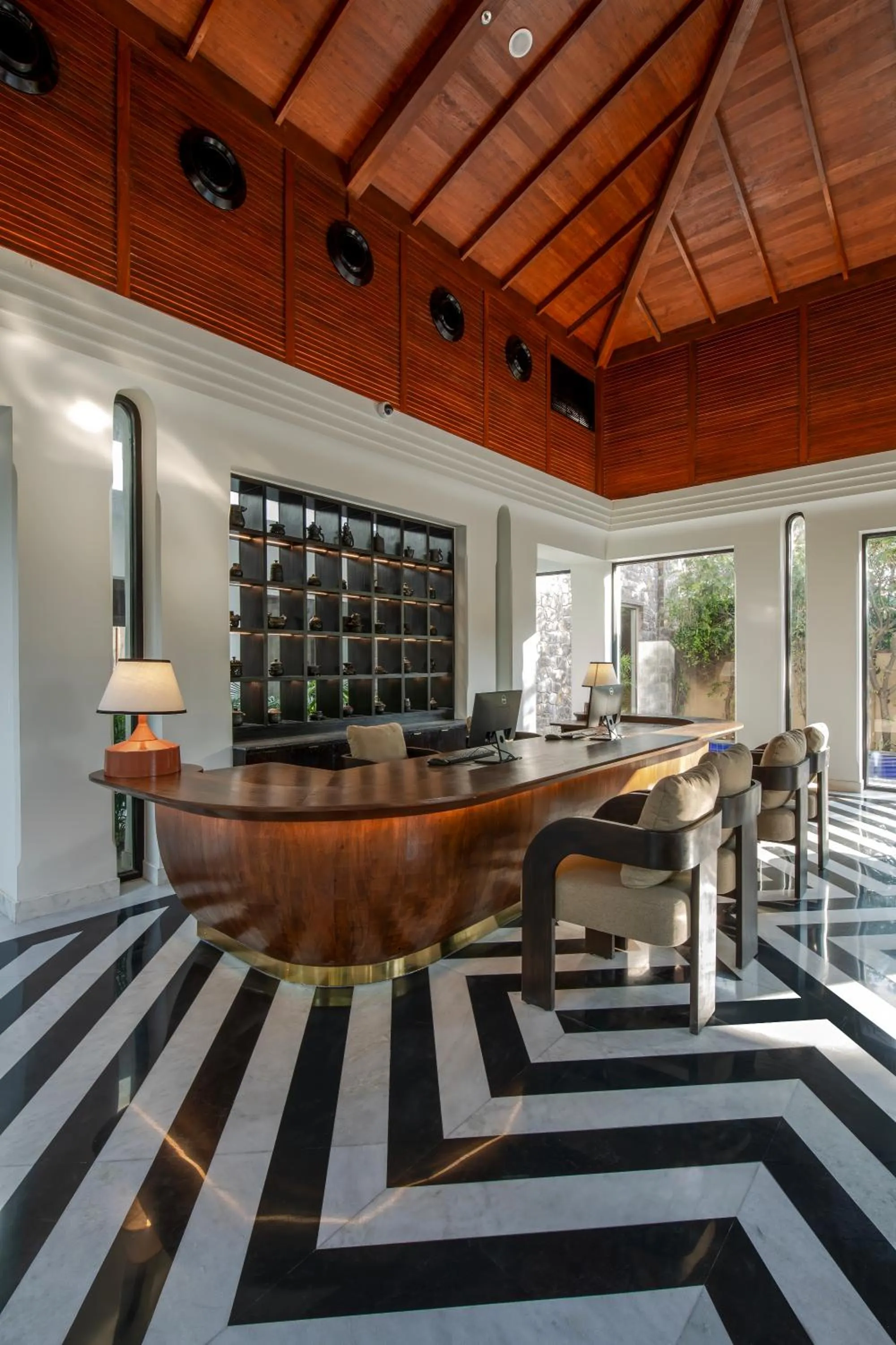 Lobby or reception in Taj Sawai,Ranthambore