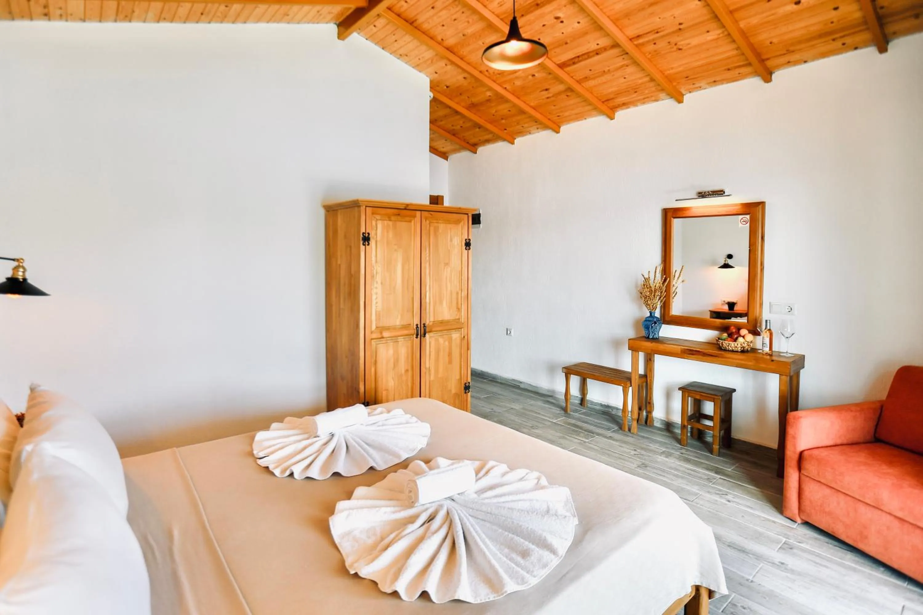 Bed in Kaş Köy Hotel