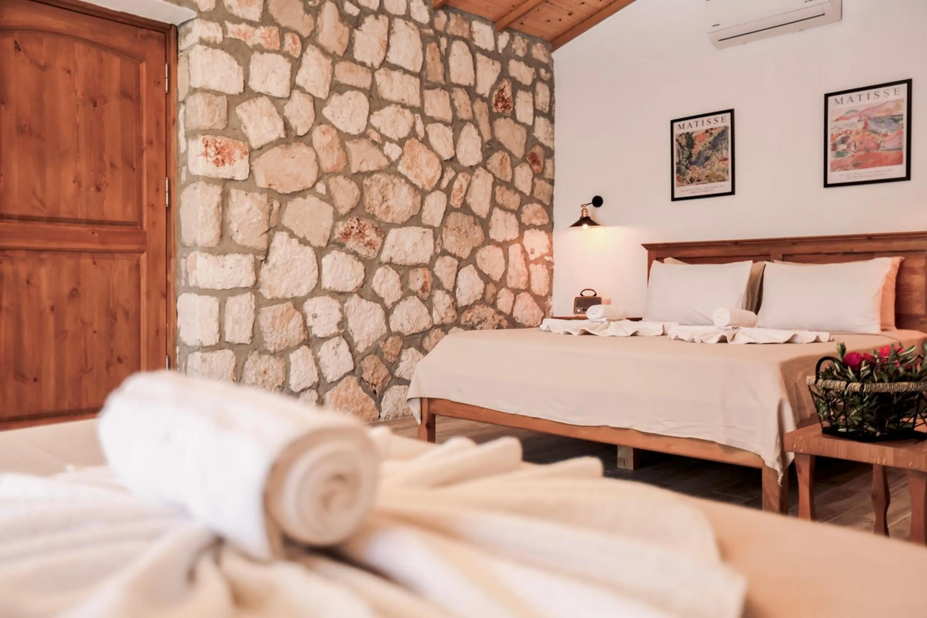 Bed in Kaş Köy Hotel