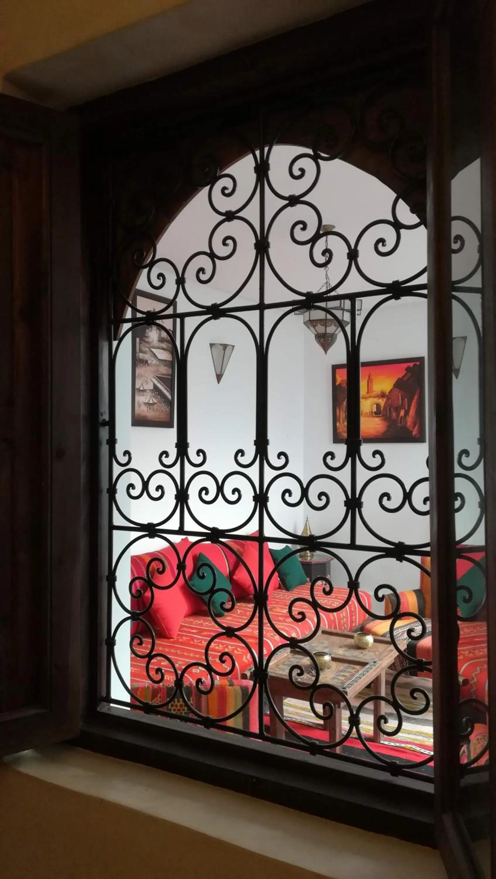 Seating area in Riad Achwaq