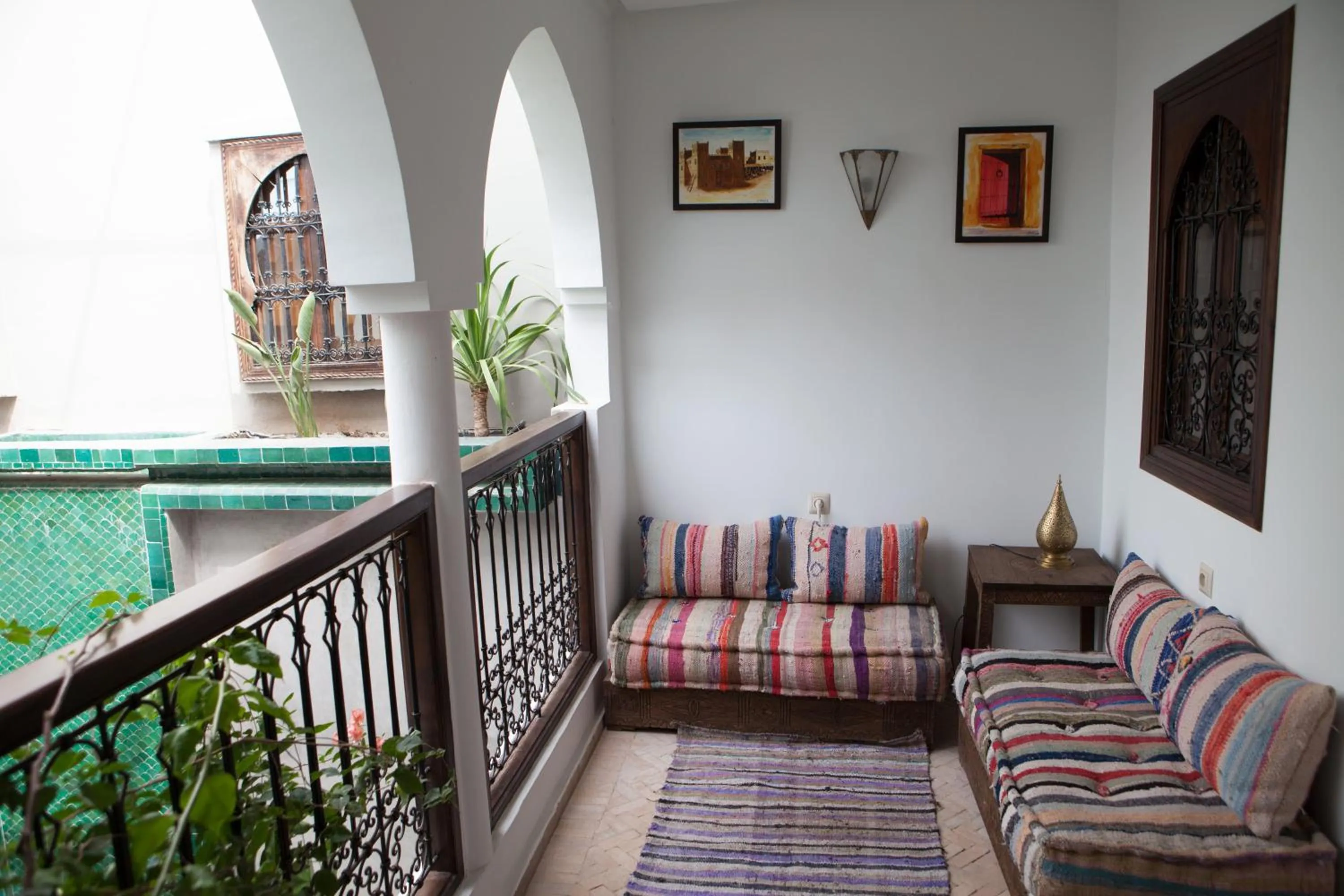 Living room in Riad Achwaq